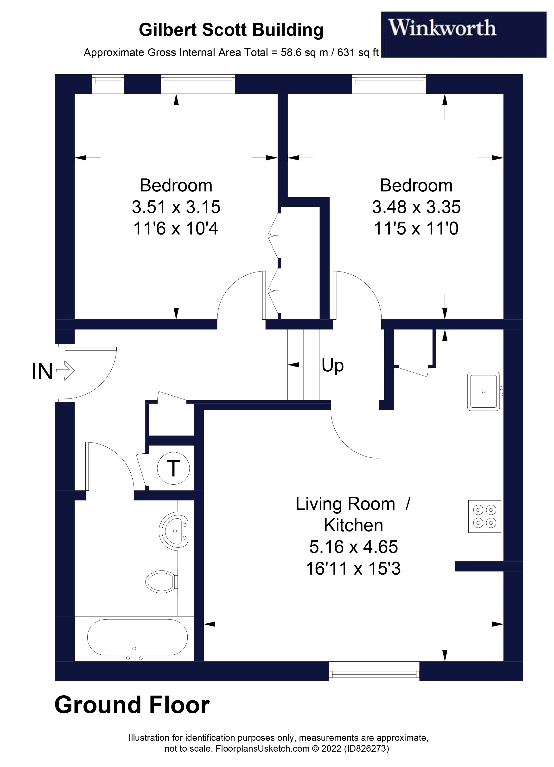 Gilbert Scott Building, London floorplan