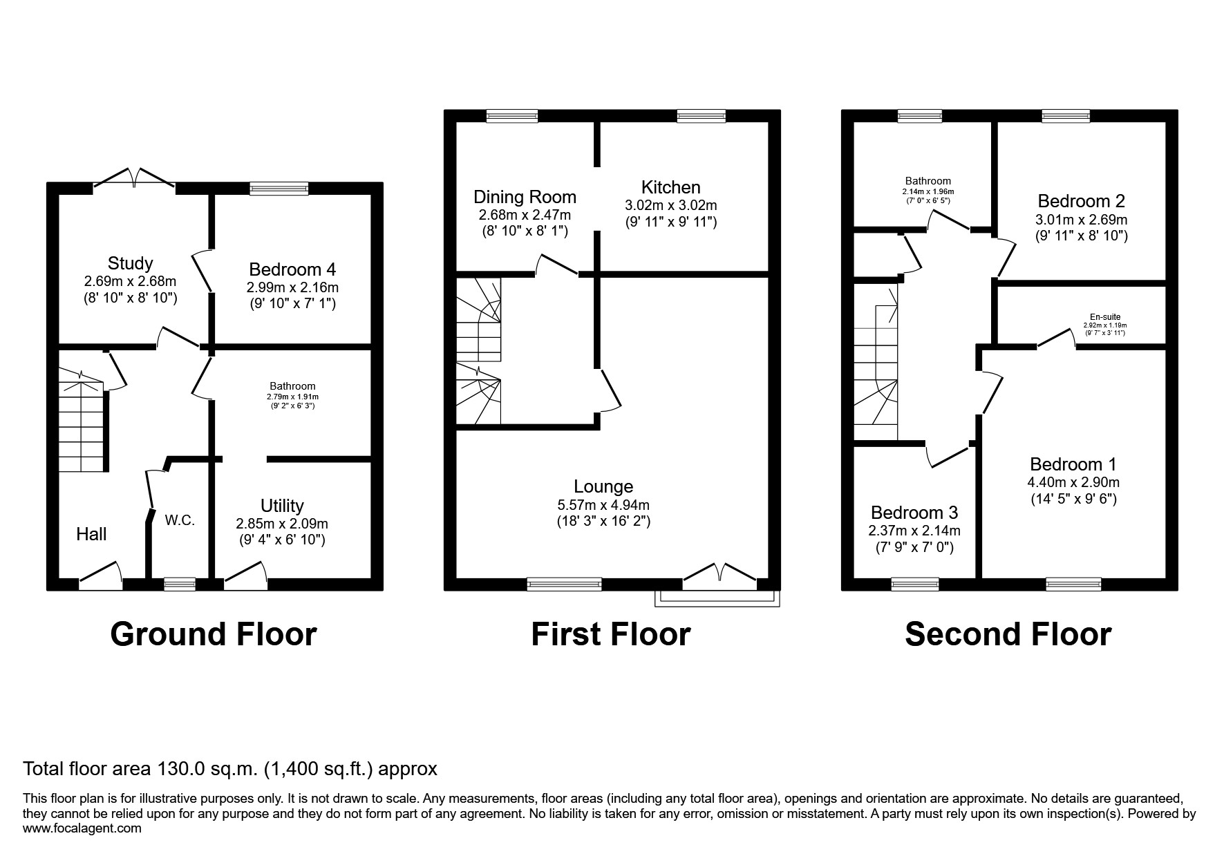 3, Moorland Gardens, Newport floorplan