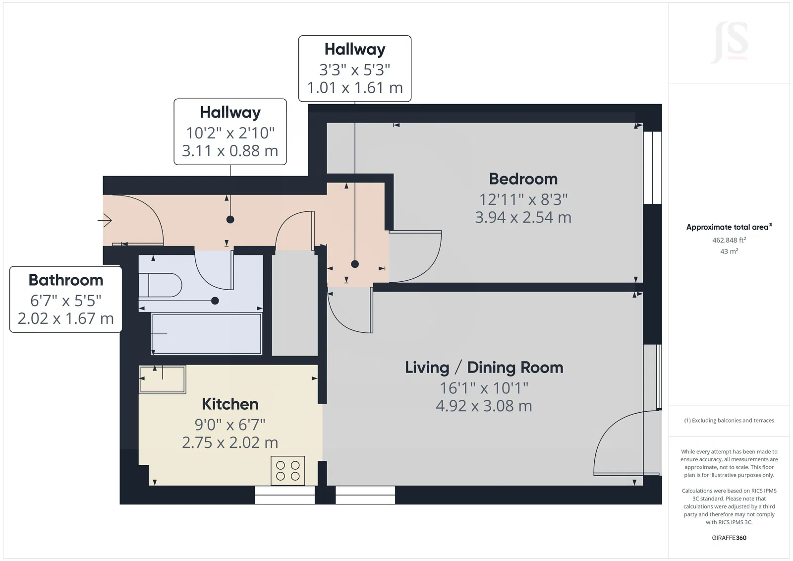 3 Homeleigh, London Road, Brighton floorplan