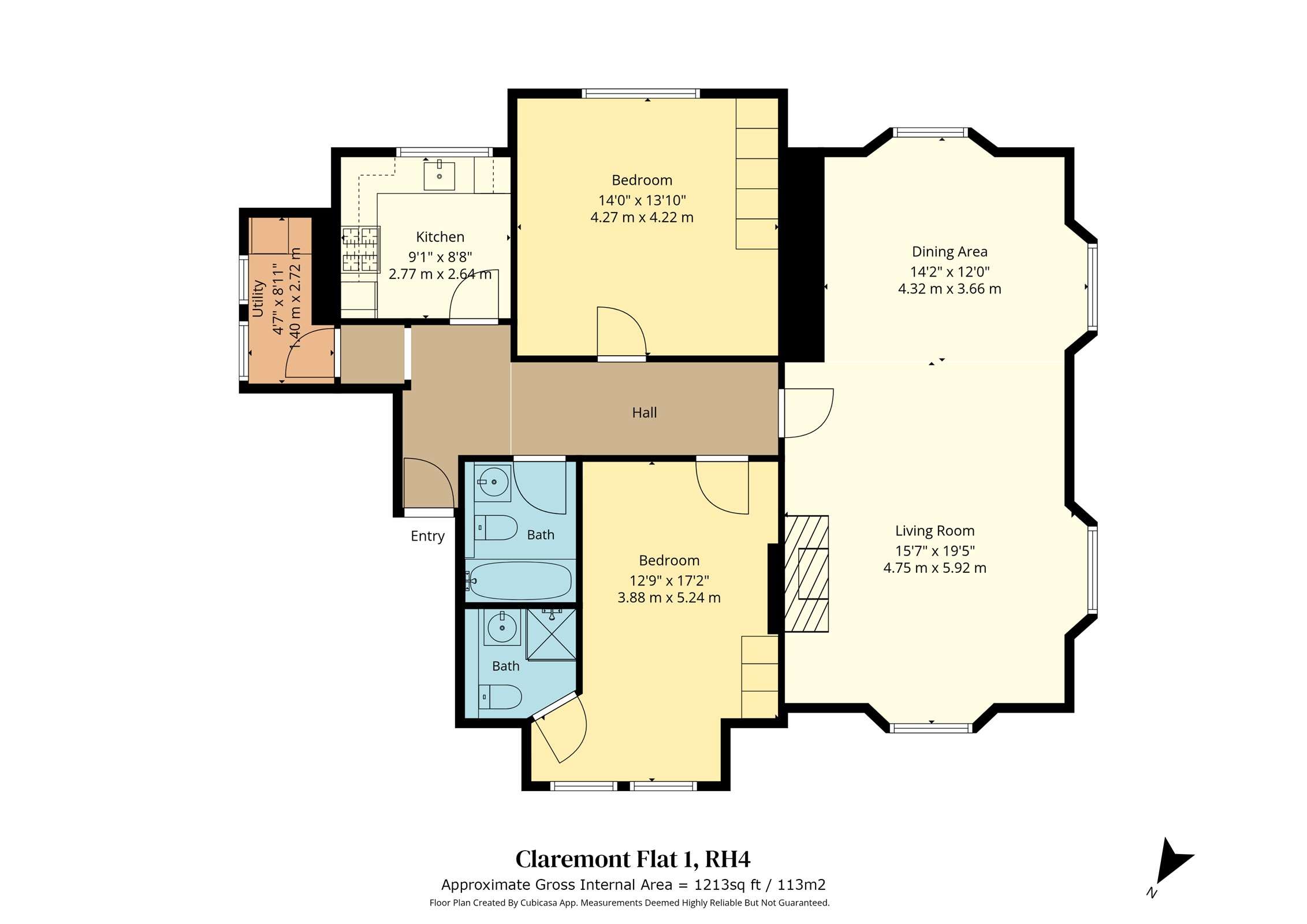 Claremont, 10, Rose Hill, Surrey floorplan
