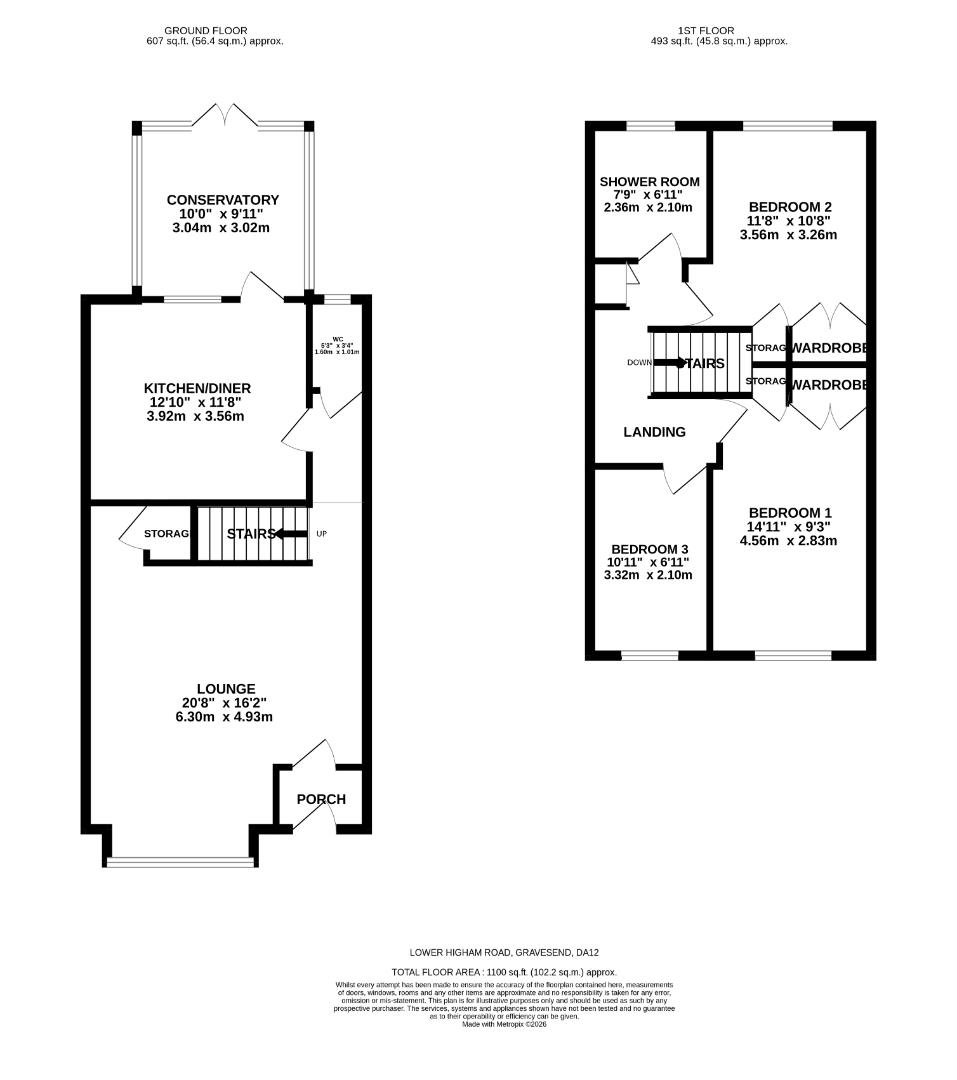 53D, Lower Higham Road, Gravesend floorplan