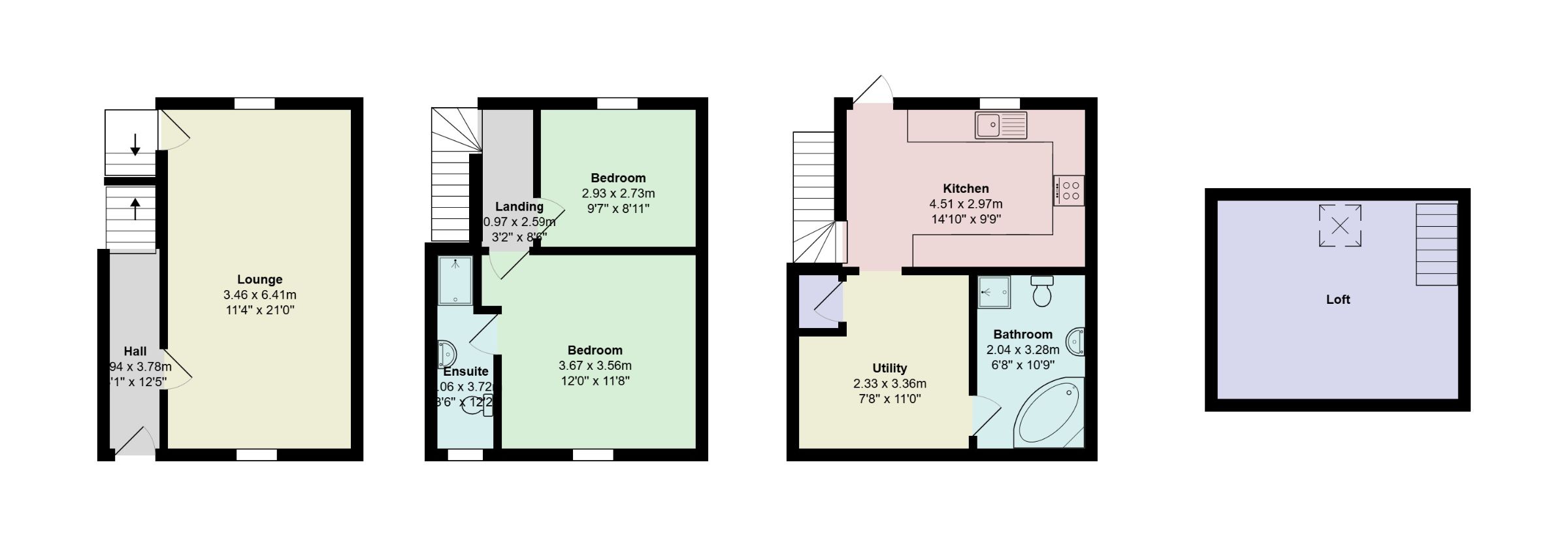49 Bryn Cottages, Bridgend floorplan