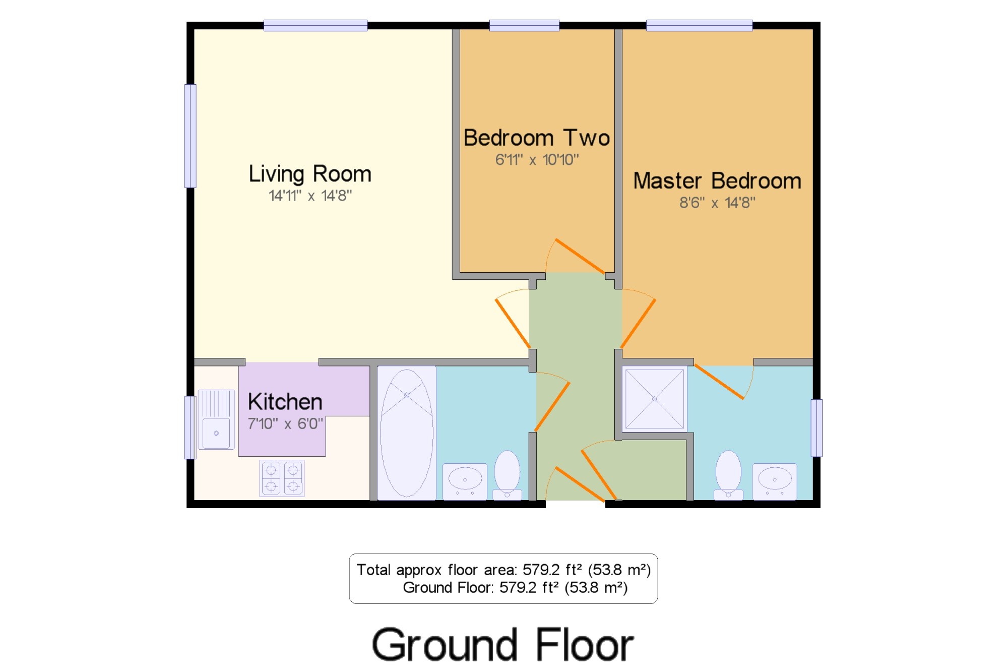 2 Bedrooms Flat for sale in Great High Ground, St. Neots, Cambridgeshire PE19