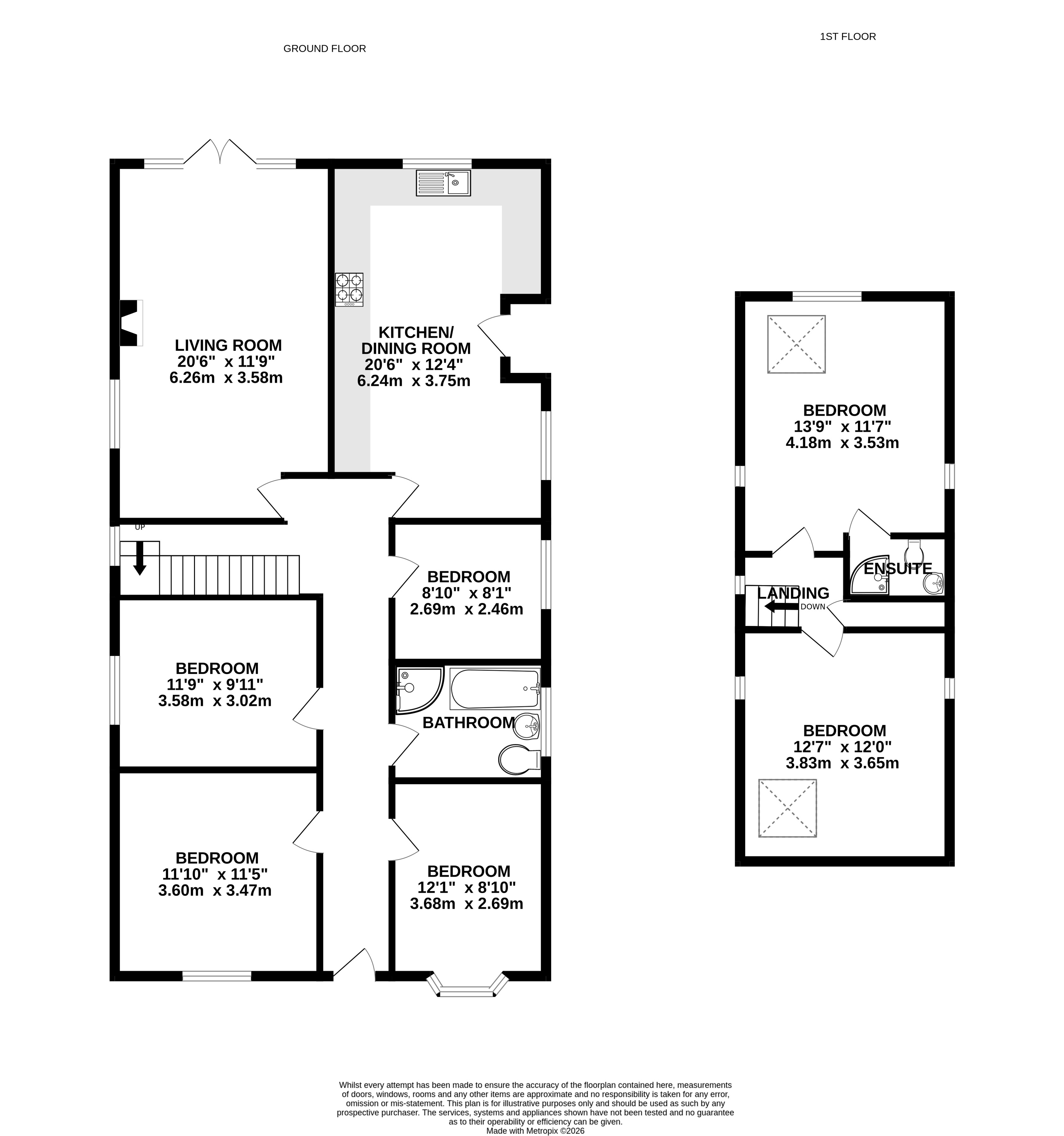 42, Wood Street, Ash Vale floorplan