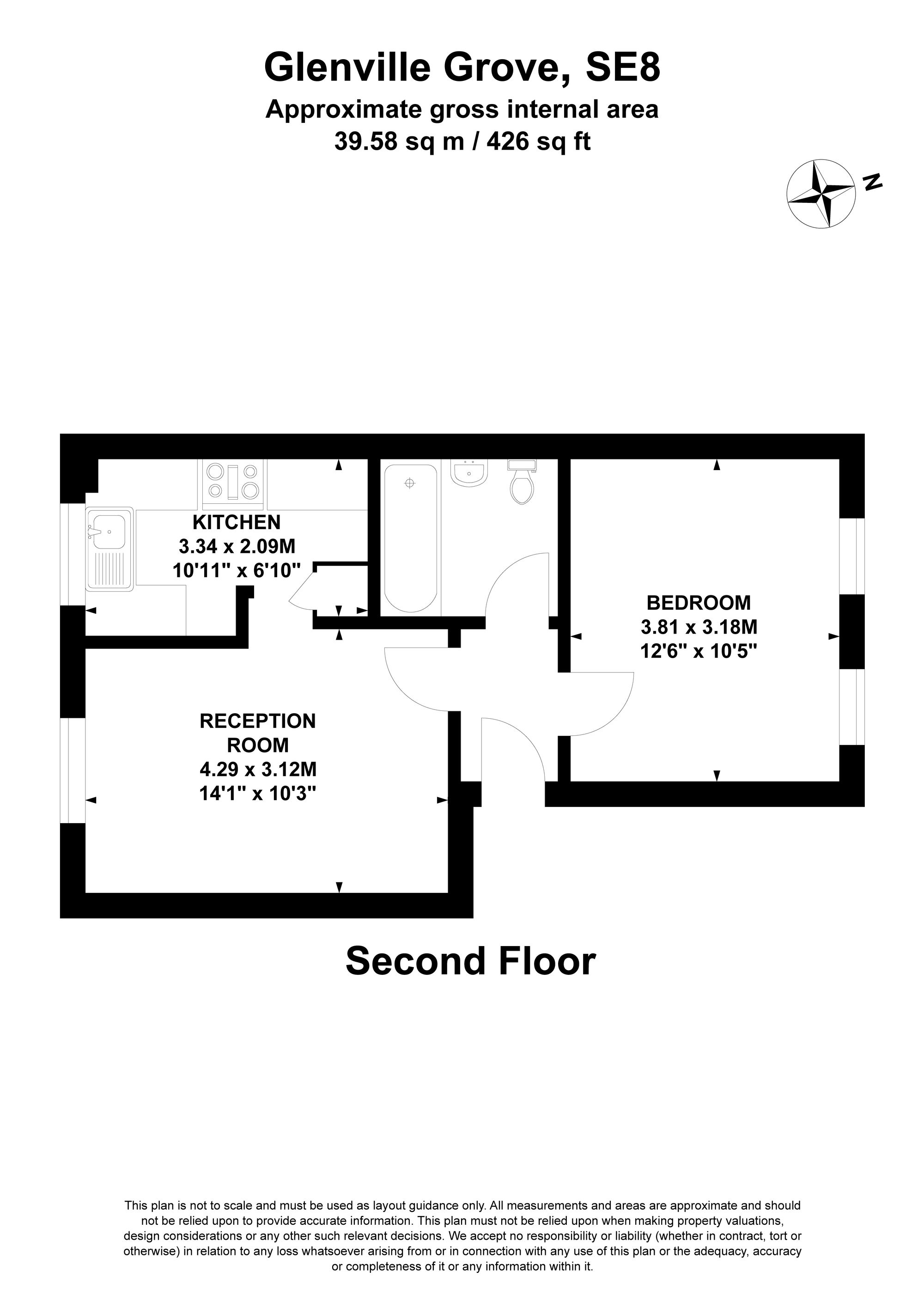56 Glenville Grove, London floorplan