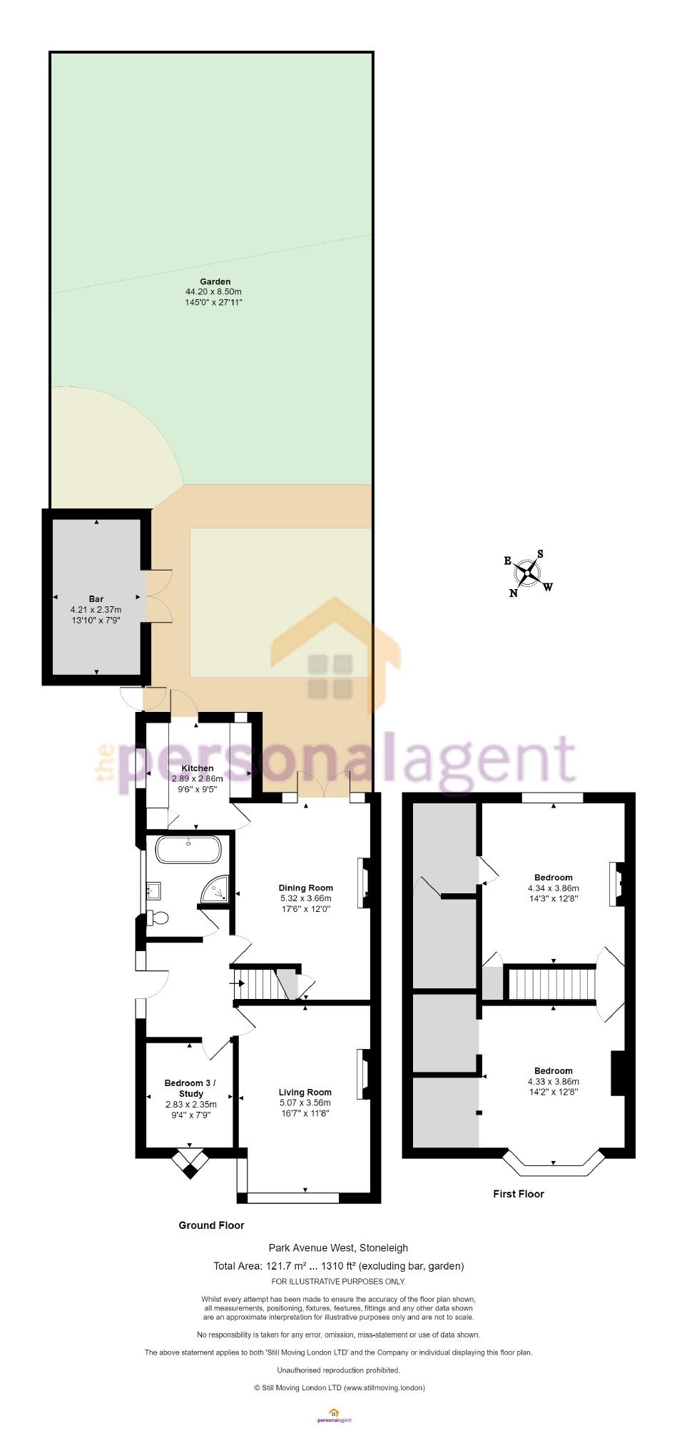 3 Bedrooms Semi-detached house for sale in Park Avenue West, Stoneleigh, Surrey KT17