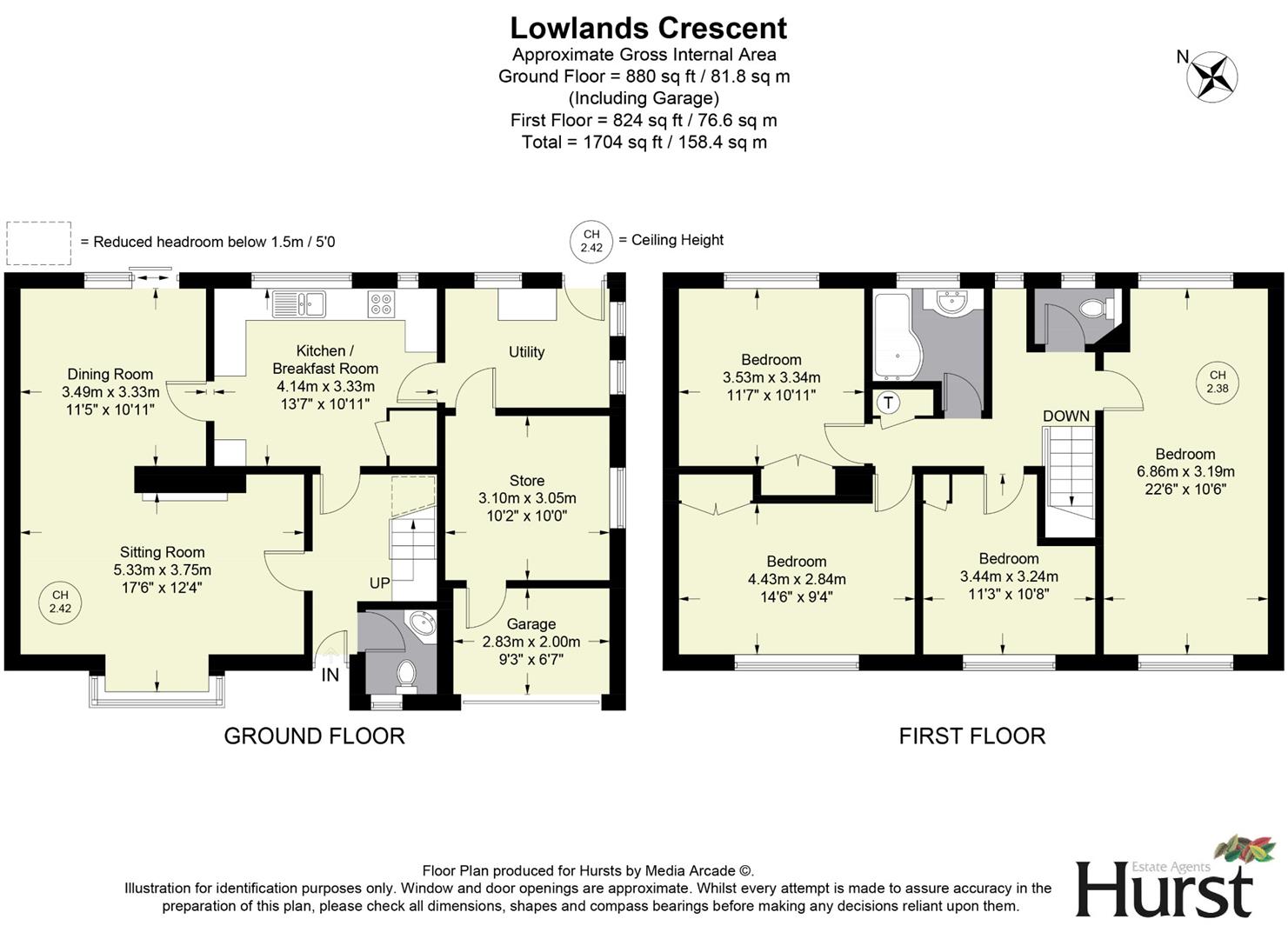 7, Lowlands Crescent, Great Kingshill floorplan