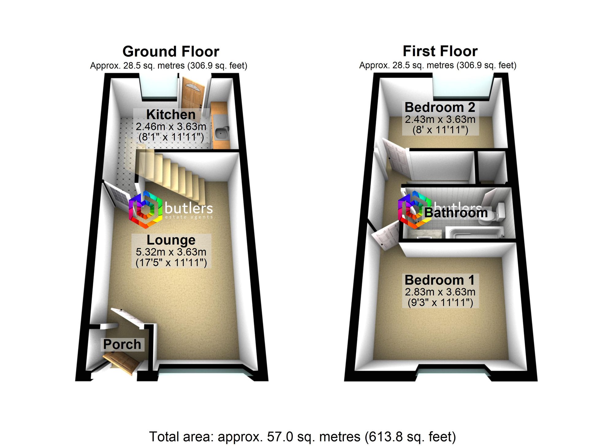 34 Broomhill Close, Sheffield floorplan