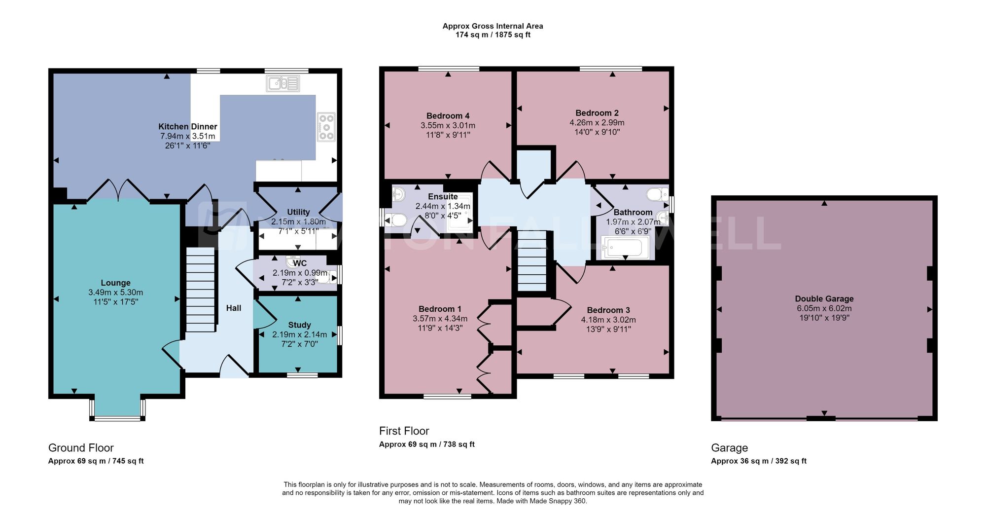 52 Riley Drive, Ibstock floorplan