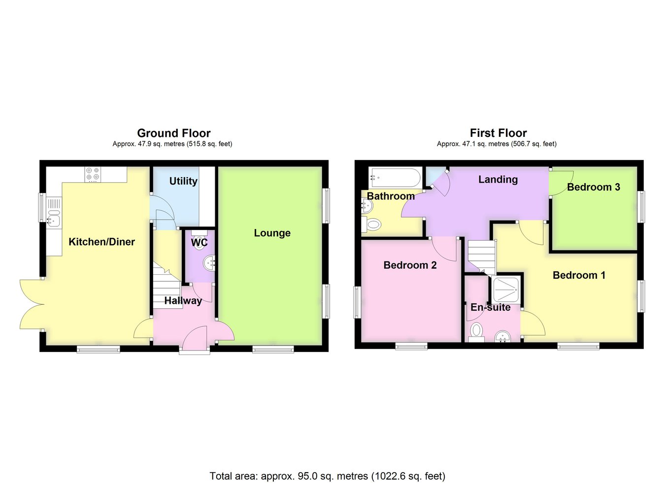 38, Villa Walk, Boston floorplan