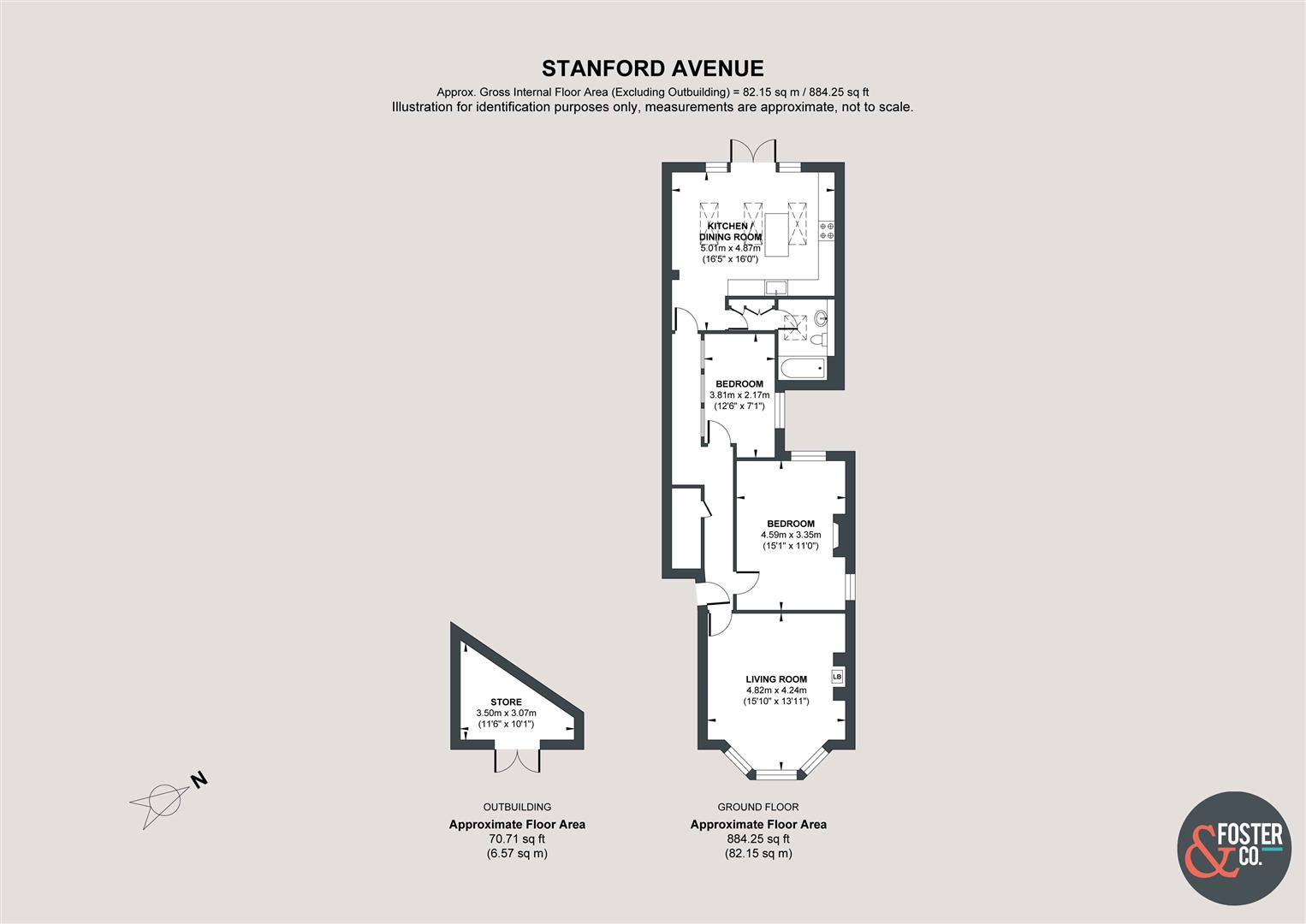 Ground Floor Flat, 65, Stanford Avenue, Brighton floorplan