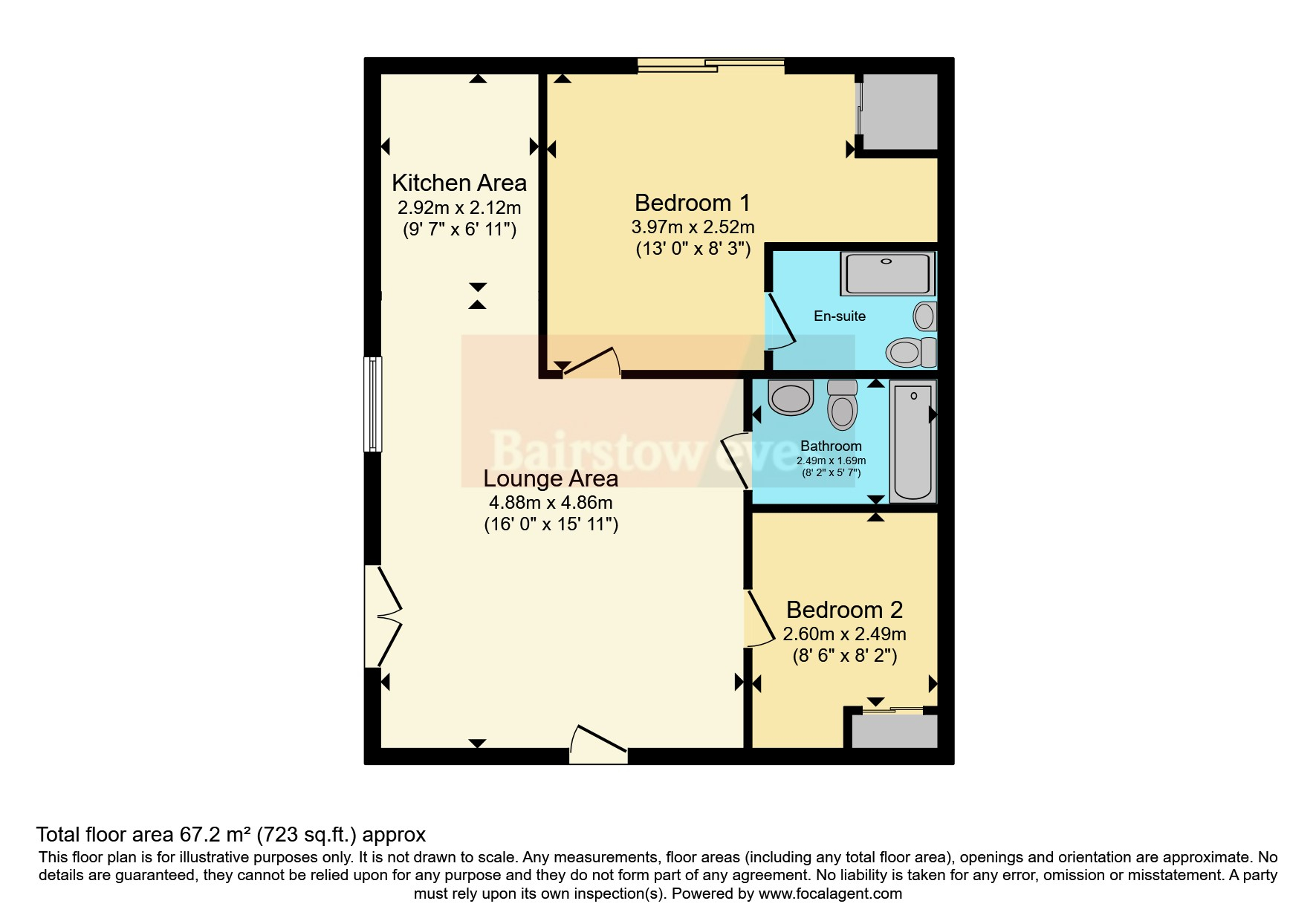 Flat 37,, The Habitat, Nottingham floorplan