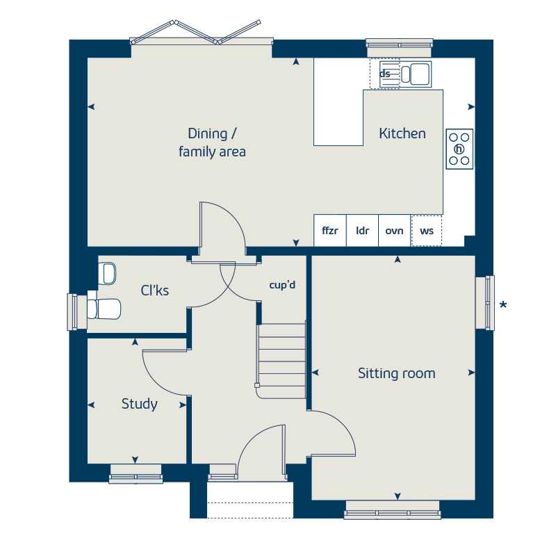 106, Walshes Road, Crowborough floorplan