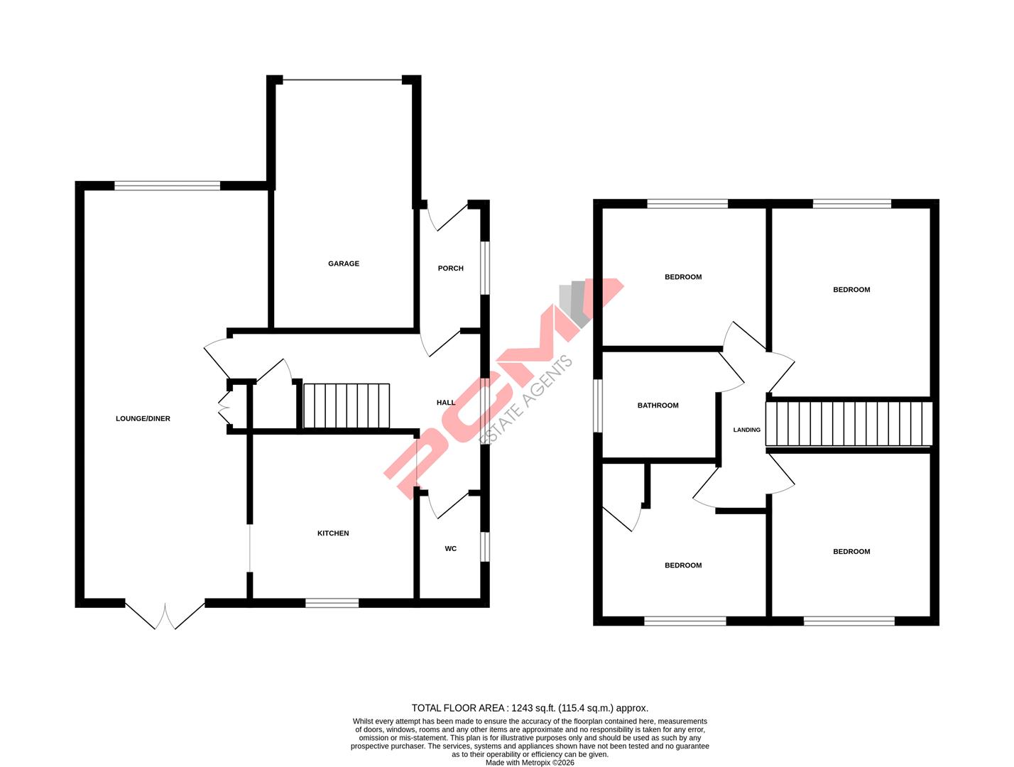 23, The Woodlands, Hastings floorplan
