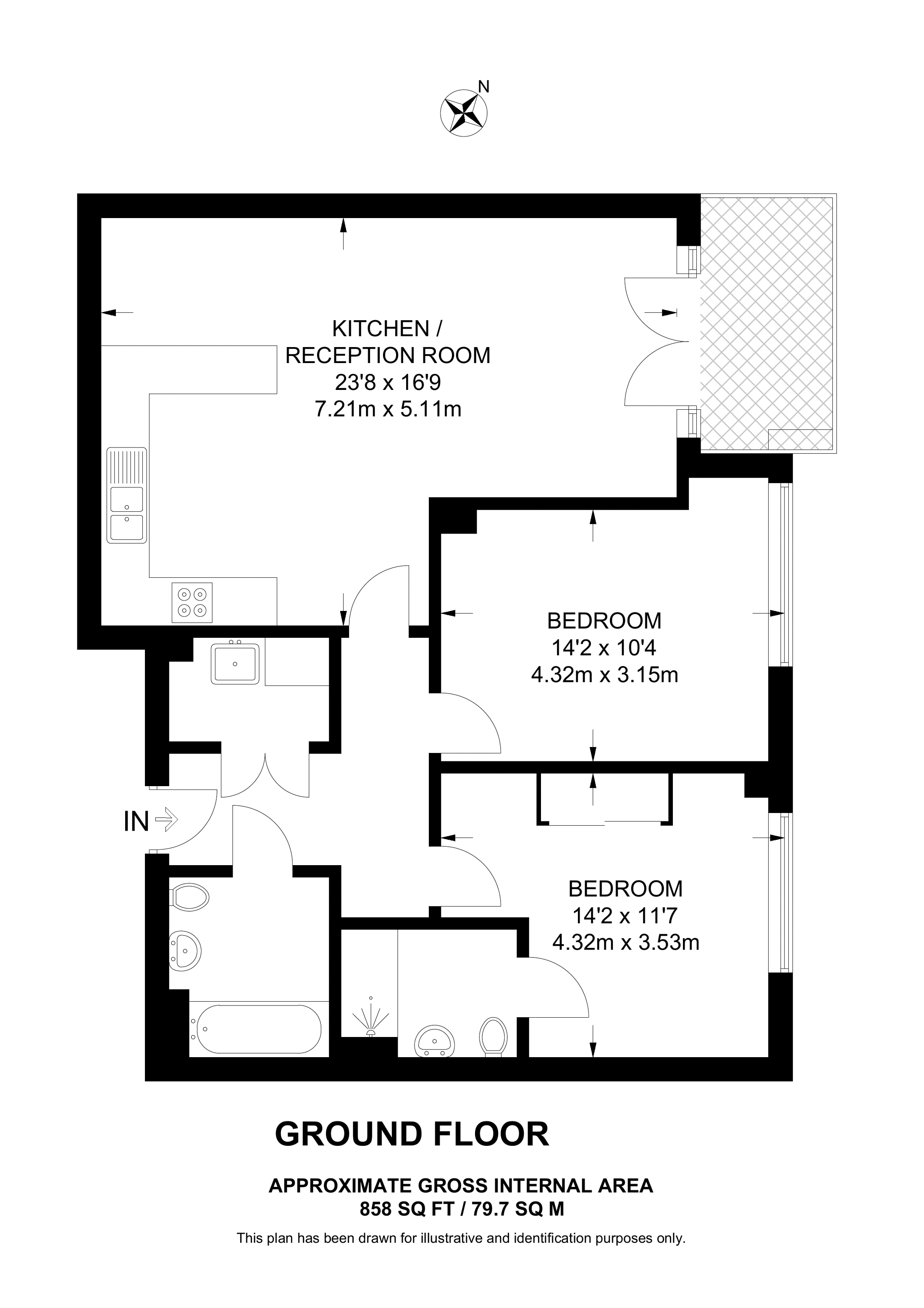 b2rc5264715, Walton Court, Walton-on-Thames floorplan