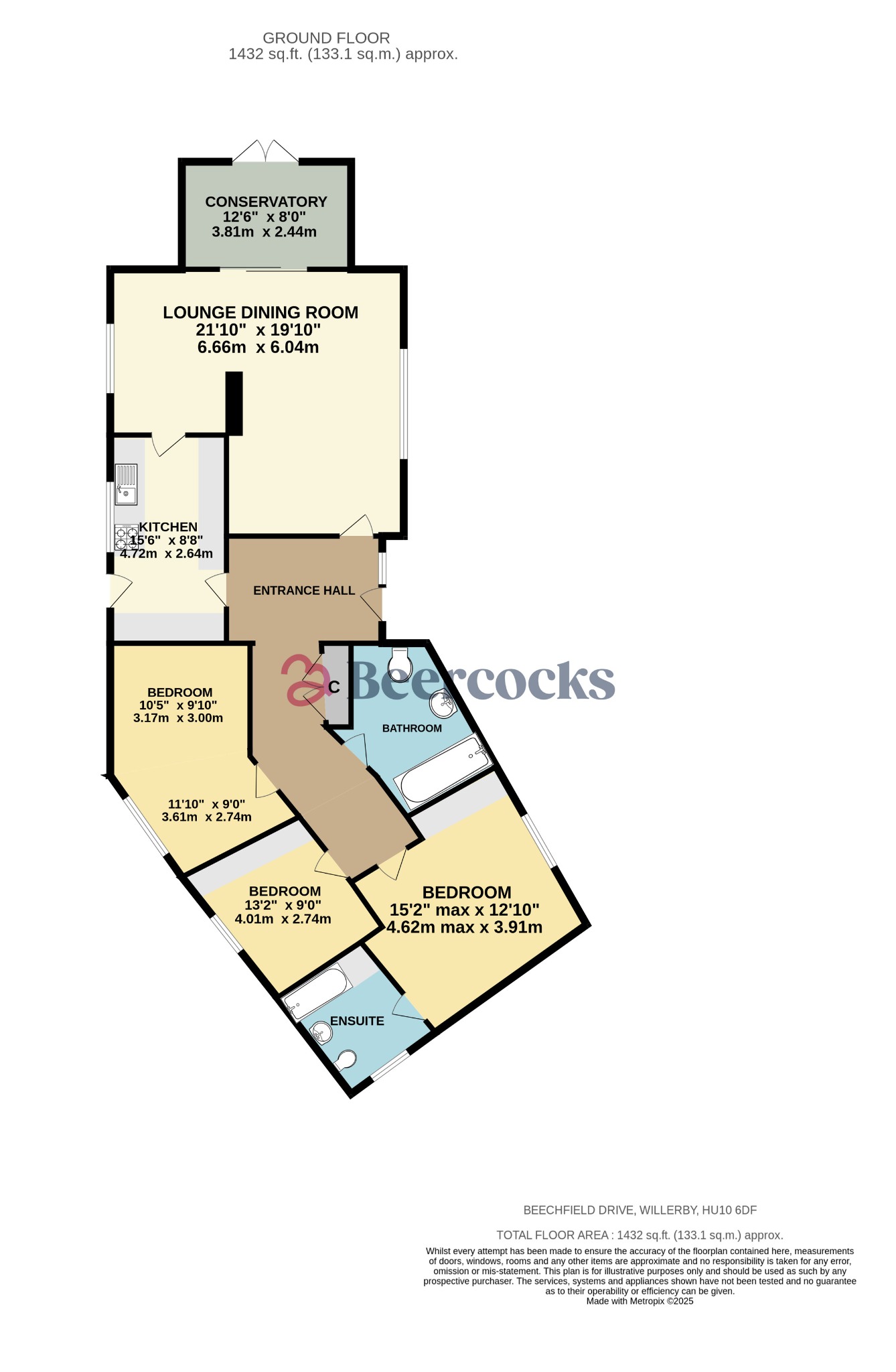7, Beechfield Drive, Hull floorplan
