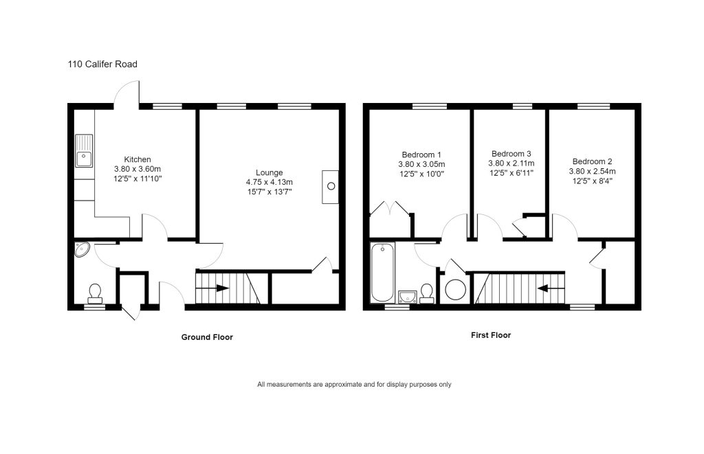 110 Califer Road, Forres, Moray IV36, 3 bedroom end terrace house for sale 65707837