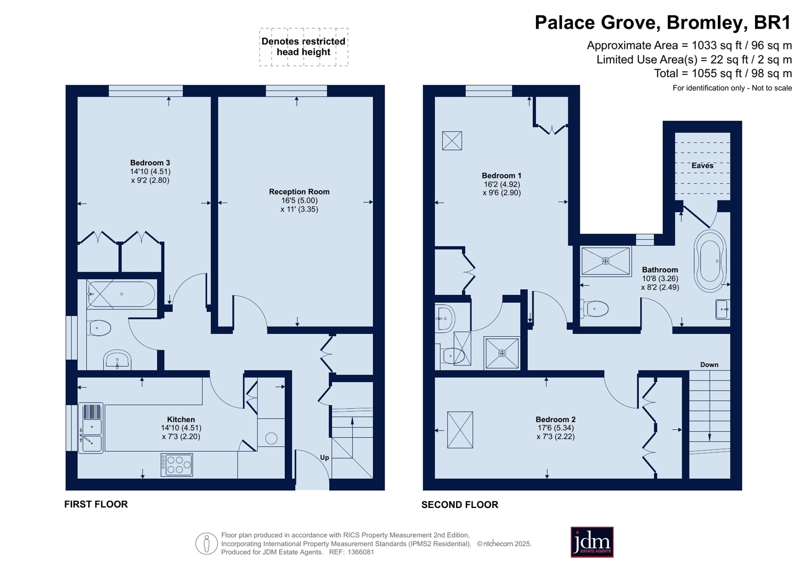 Flat C, 15, Palace Grove, Bromley floorplan