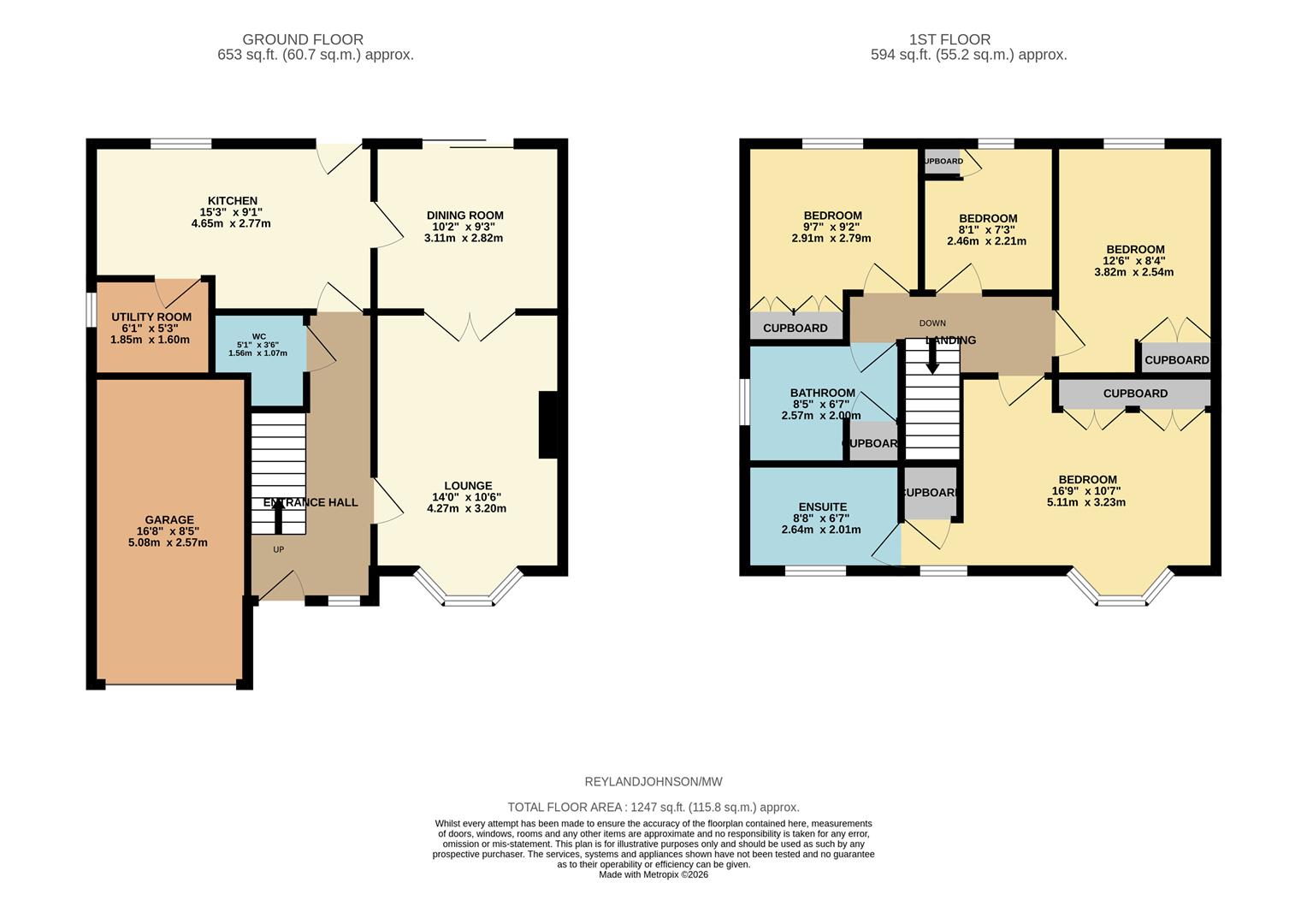 44, Marguerite Way, Bishop's Stortford floorplan
