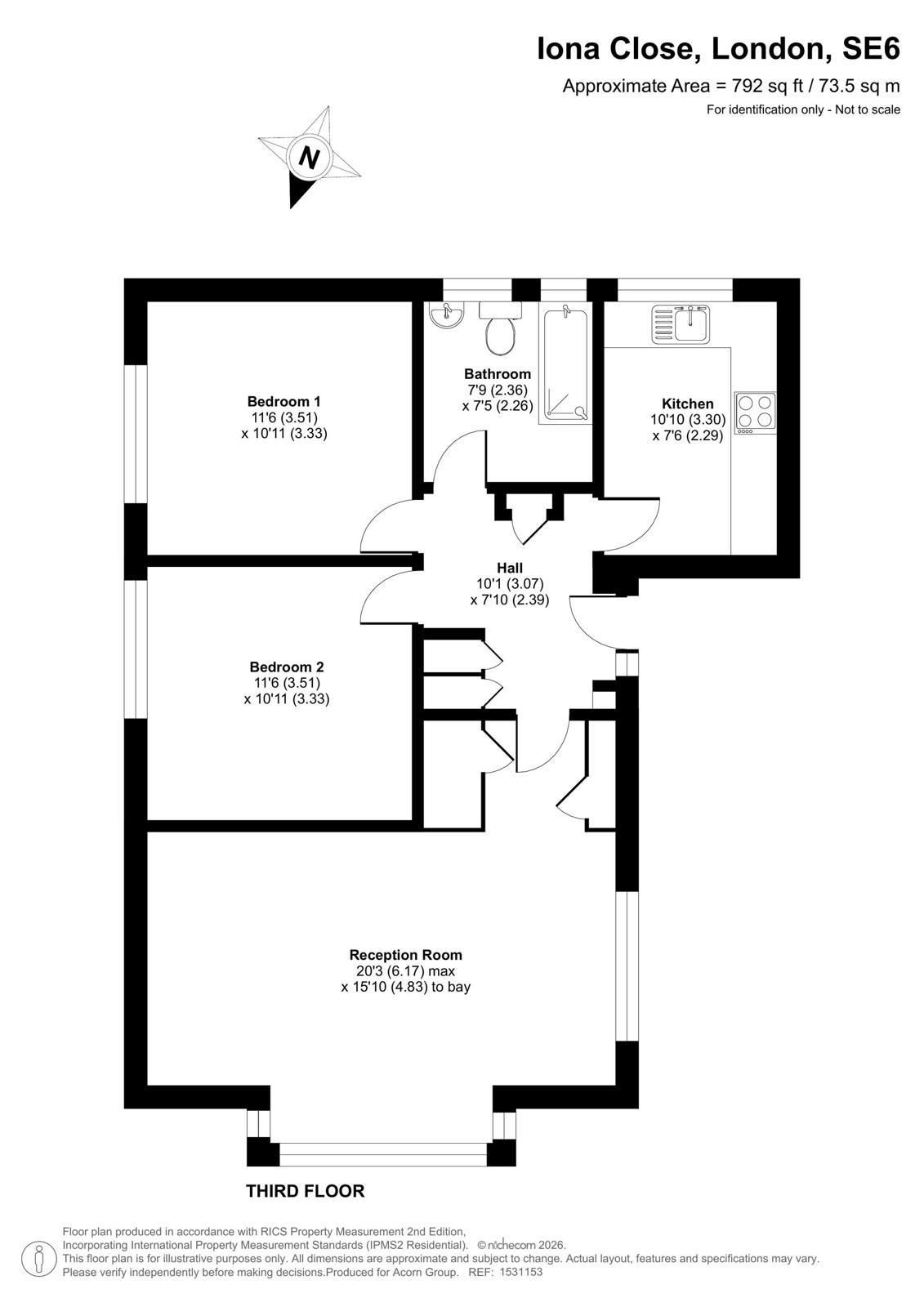 Iona Close, London floorplan