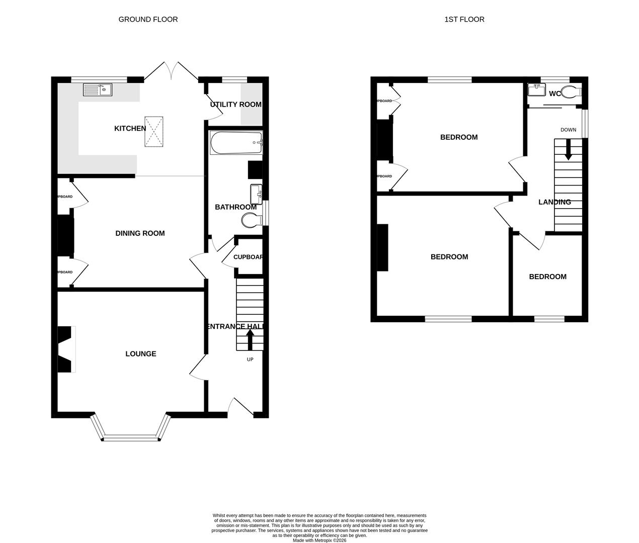 14, Priory Road, Sheringham floorplan