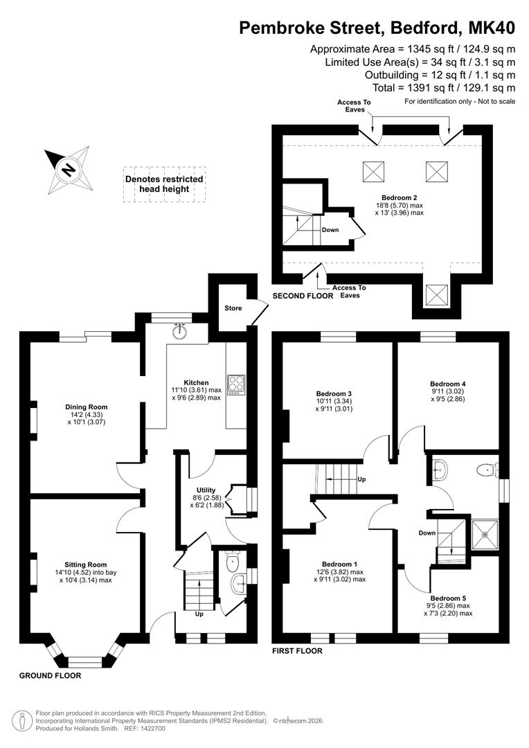 55, Pembroke Street, Bedford floorplan