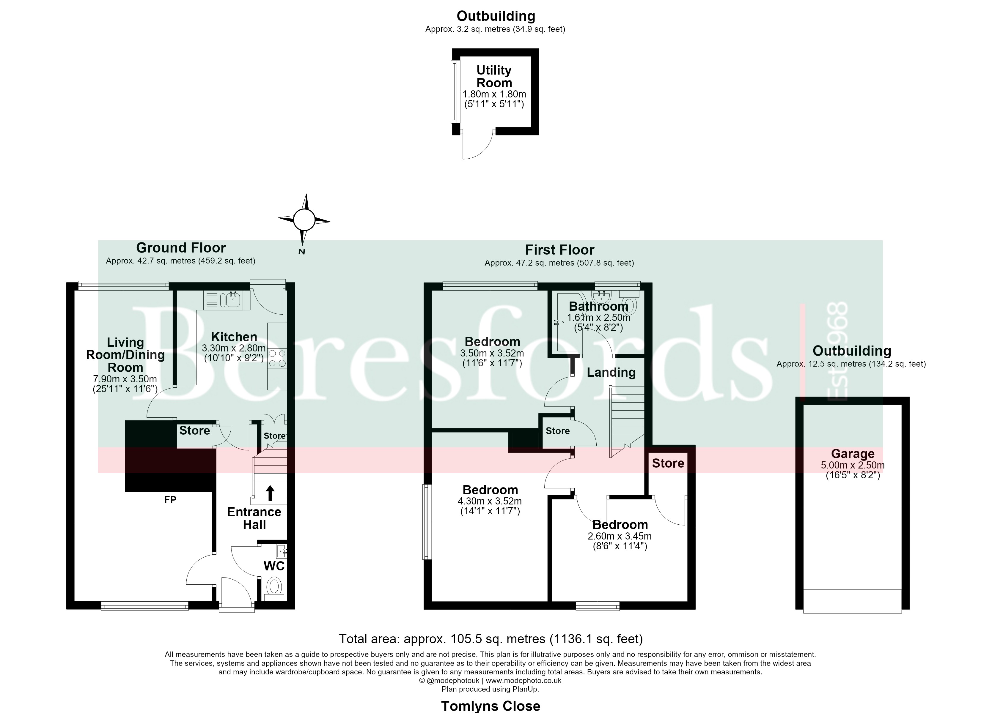 6, Tomlyns Close, Brentwood floorplan