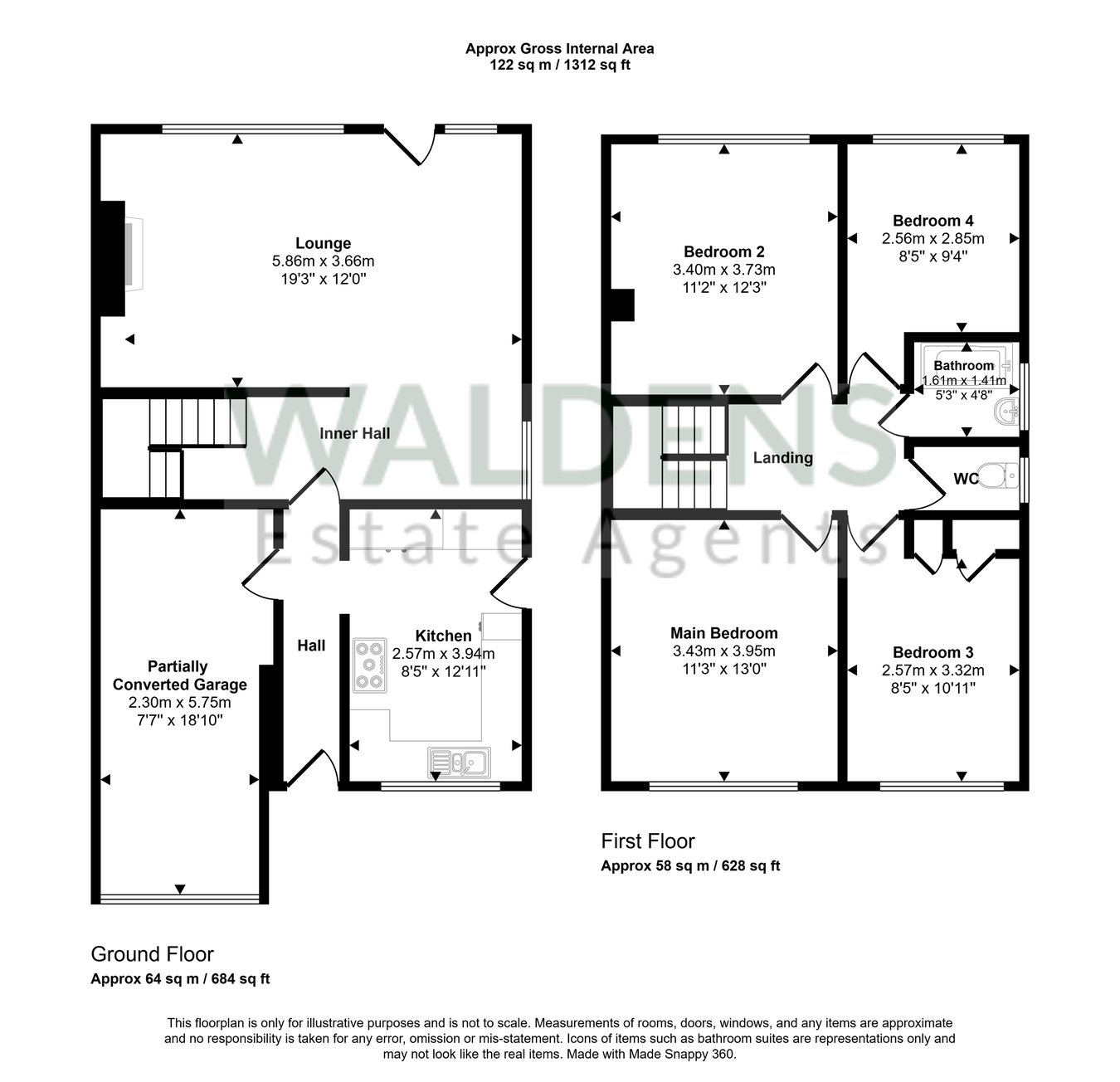 60a, Keeley Lane, Bedford floorplan