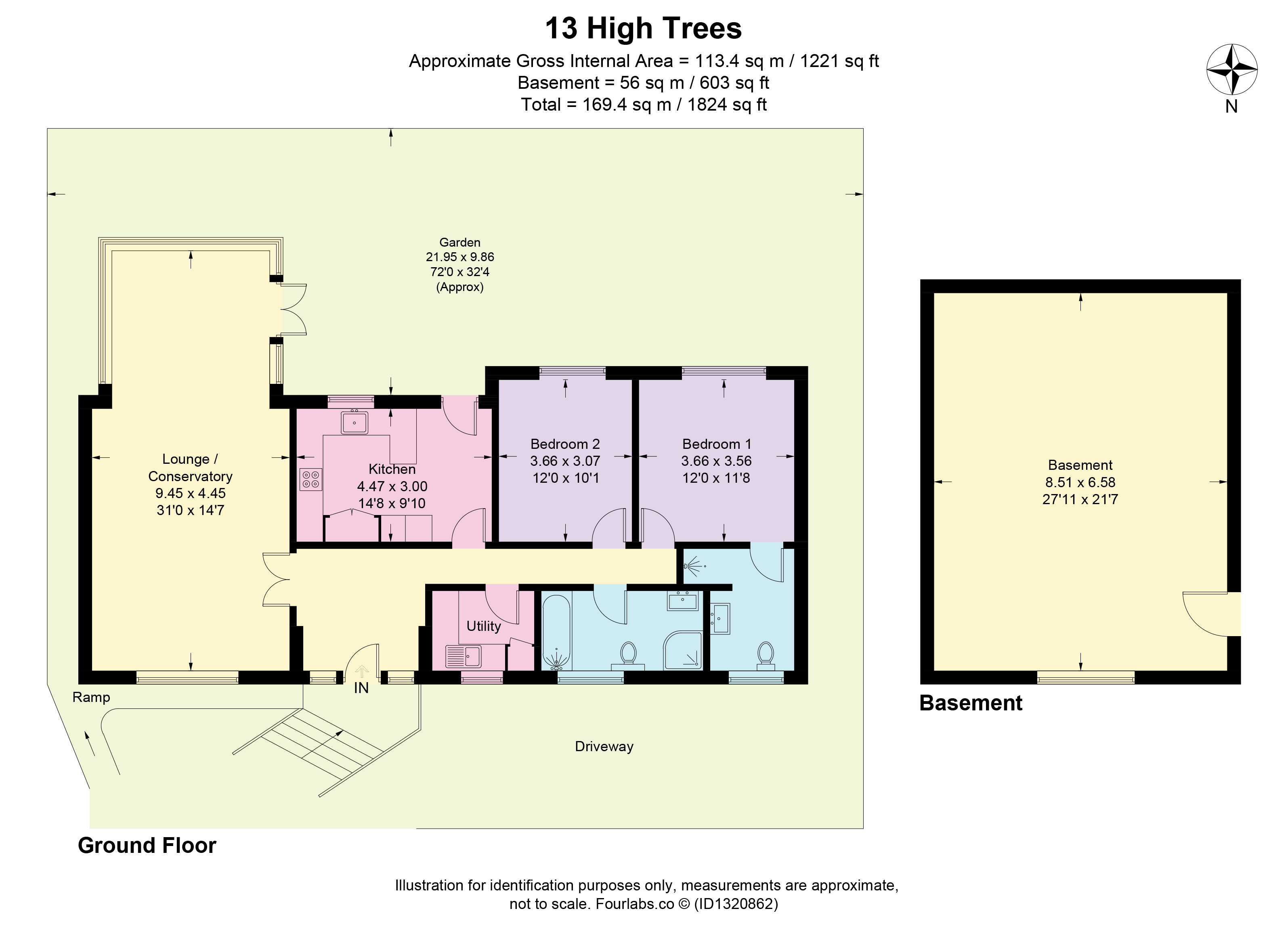 13, High Trees, Barnet floorplan