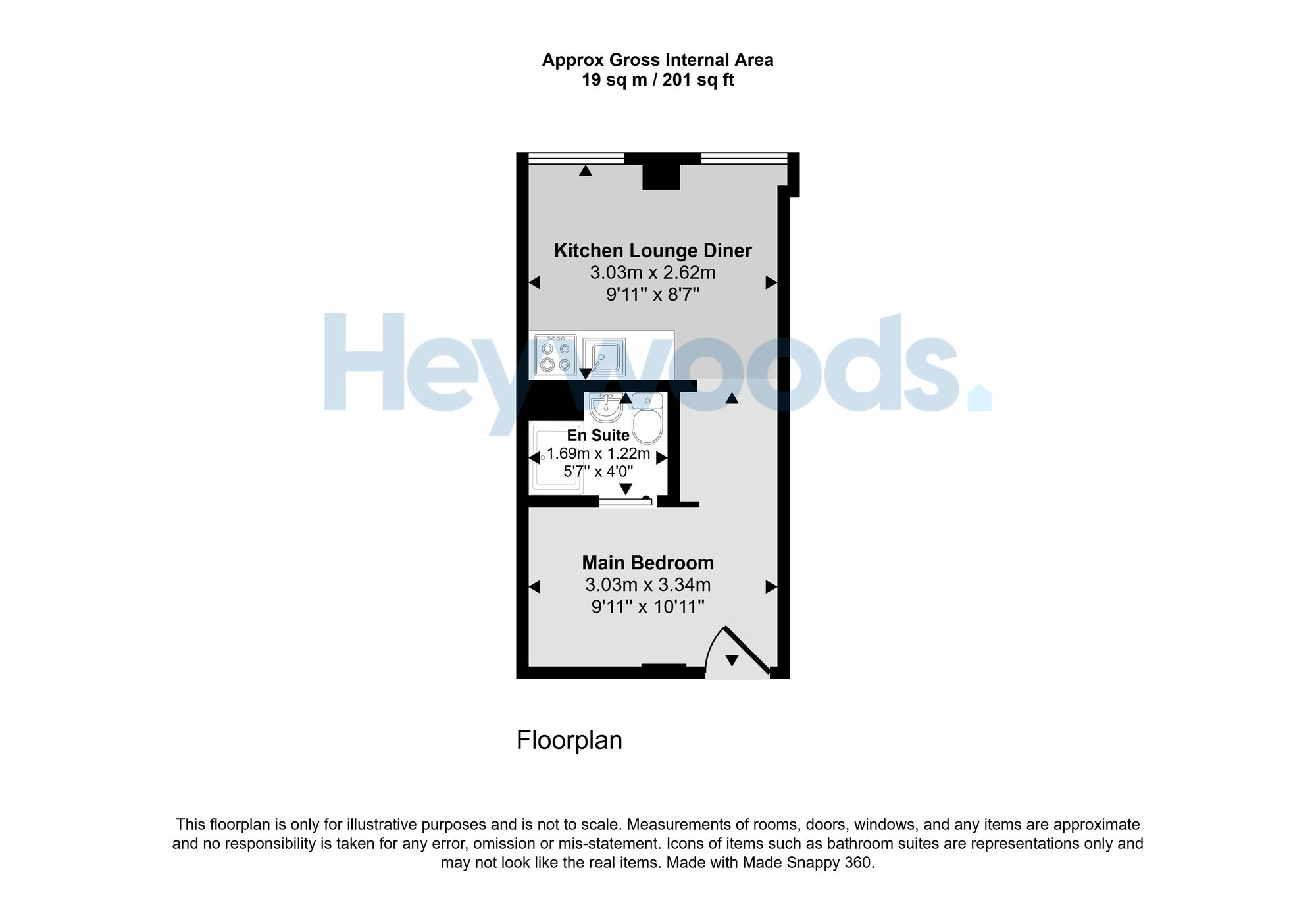 Flat 114, Keele House, Newcastle floorplan