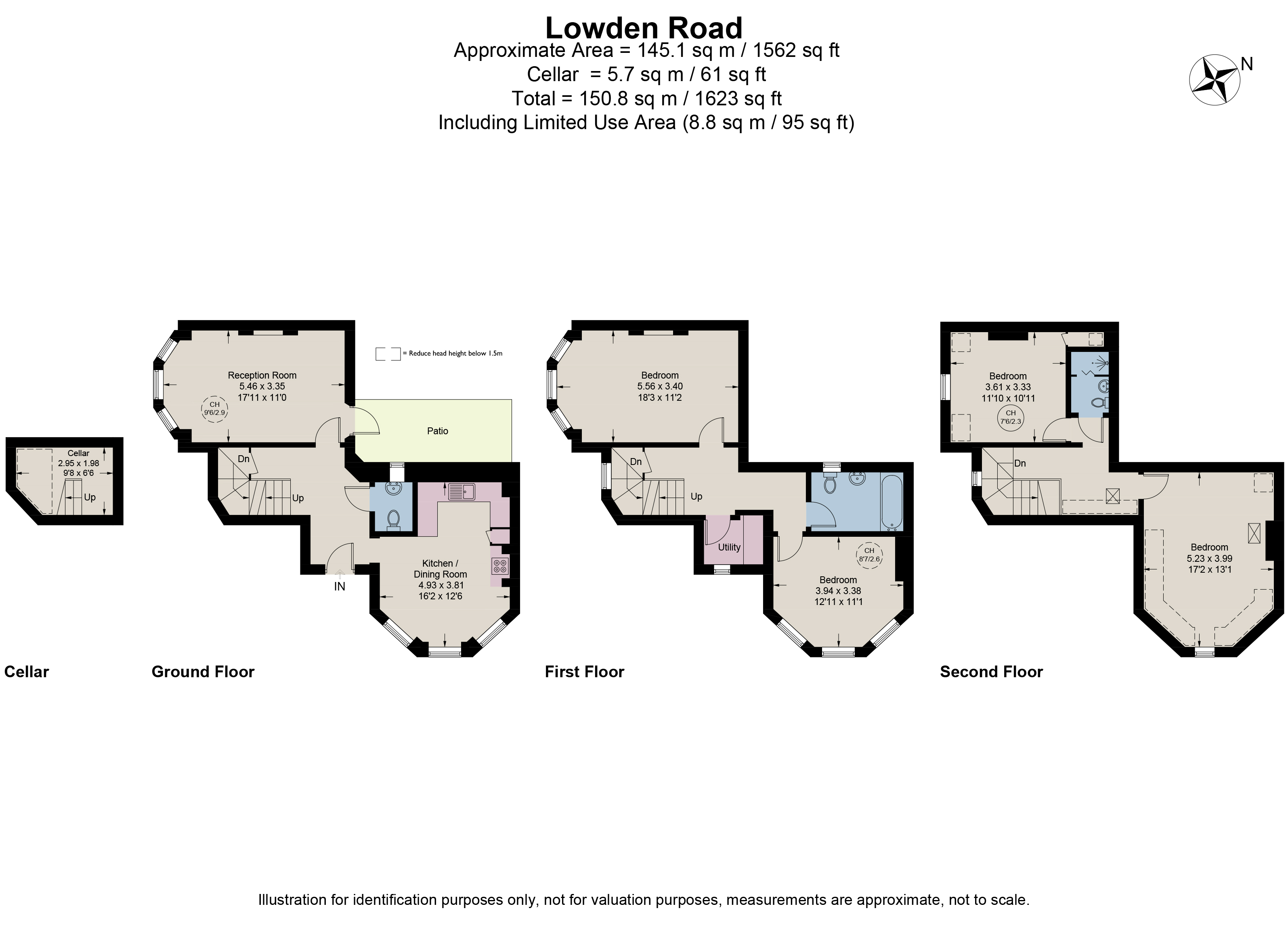 1, Lowden Road, London floorplan
