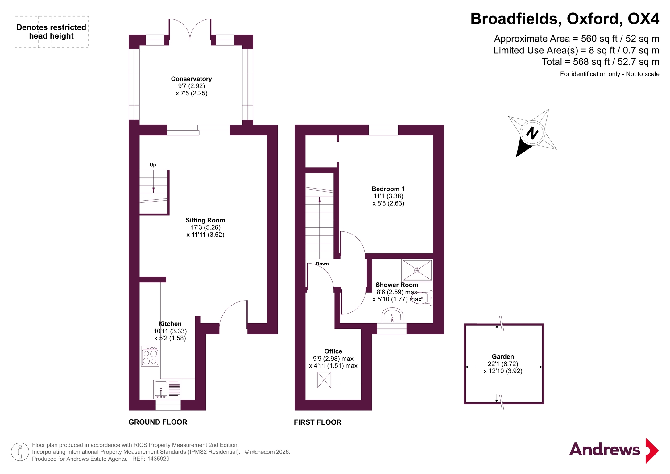 25, Broadfields, Oxford floorplan