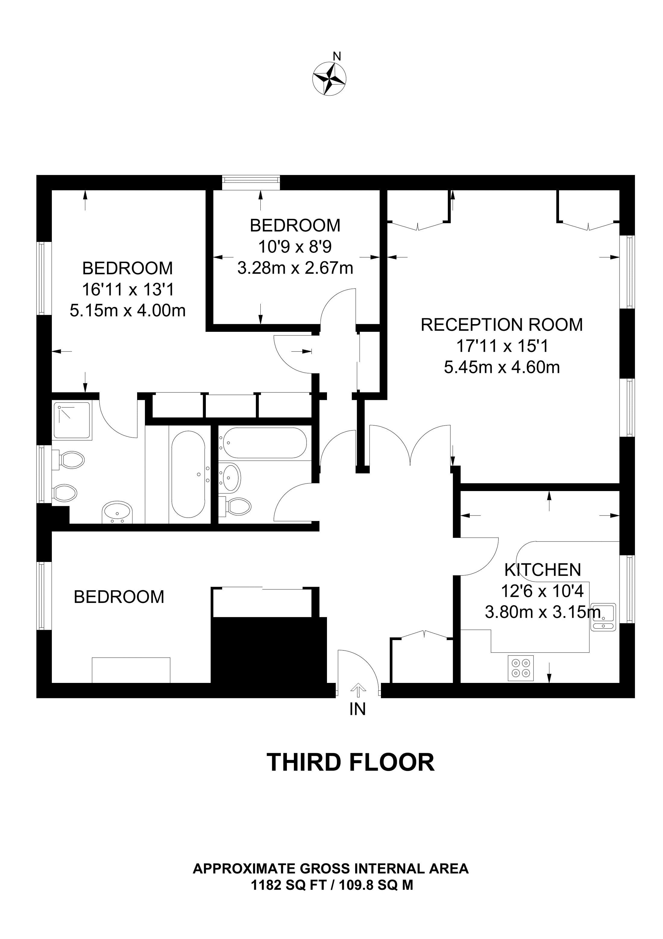 3 Bedrooms Flat to rent in Holford Road, Hampstead NW3