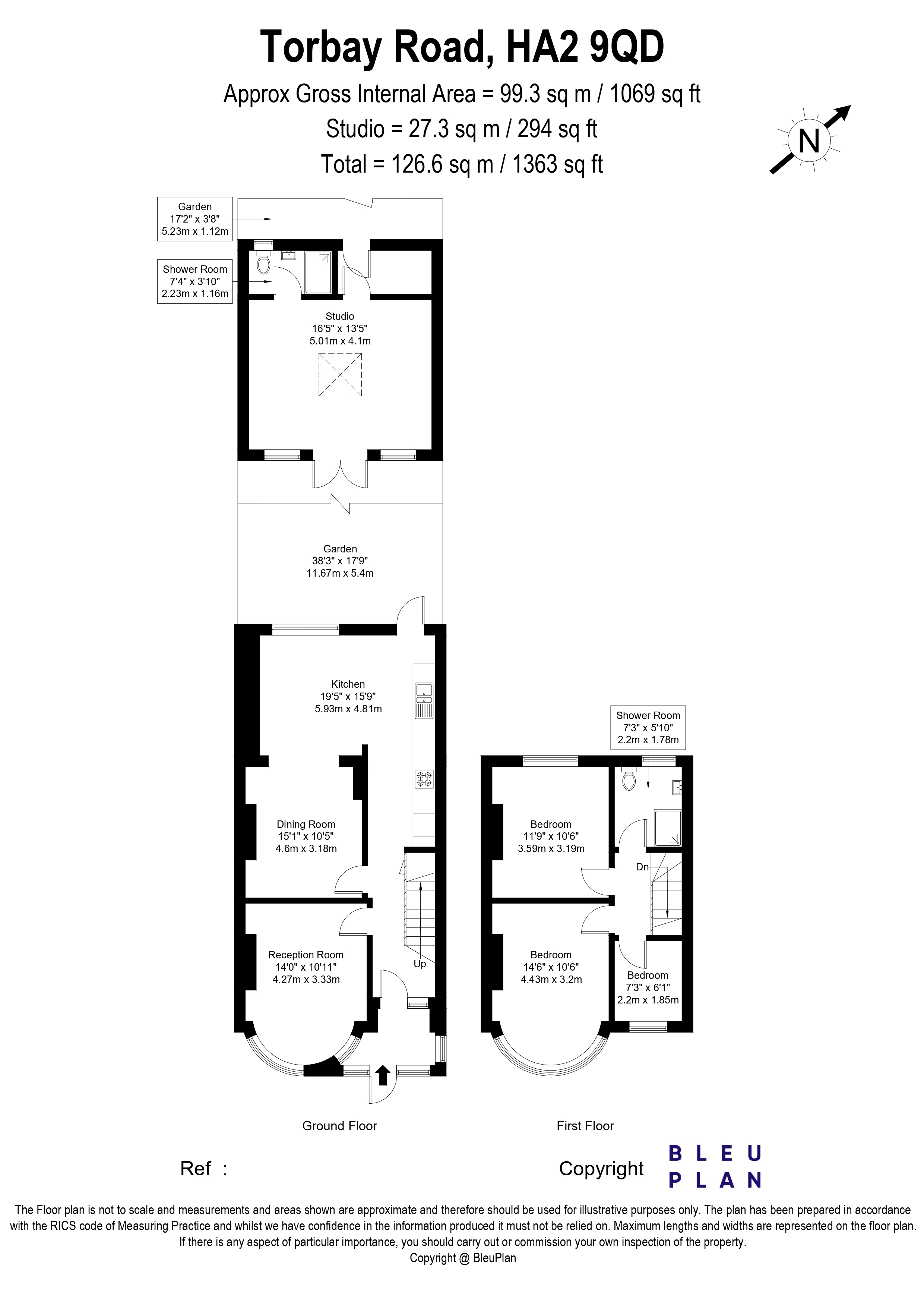 301, Torbay Road, Harrow floorplan