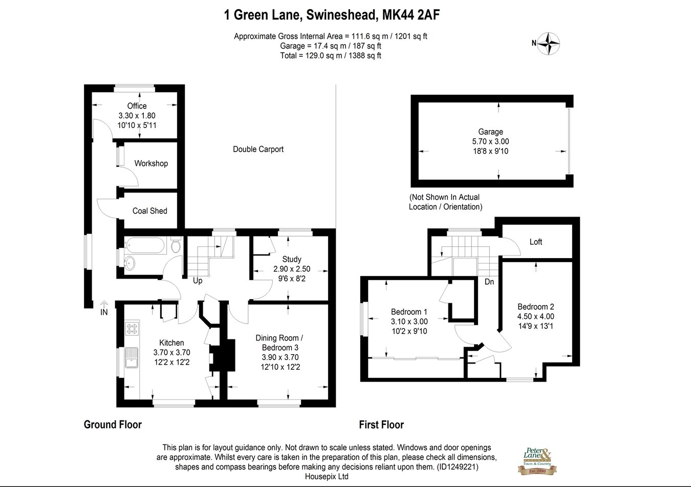 1, Green Lane, Bedford floorplan