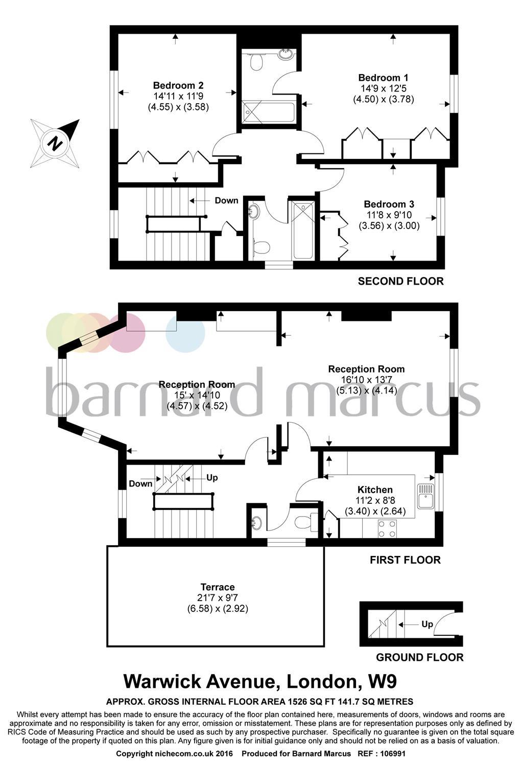 3 Bedrooms Flat to rent in Warwick Avenue, Maida Vale, London W9