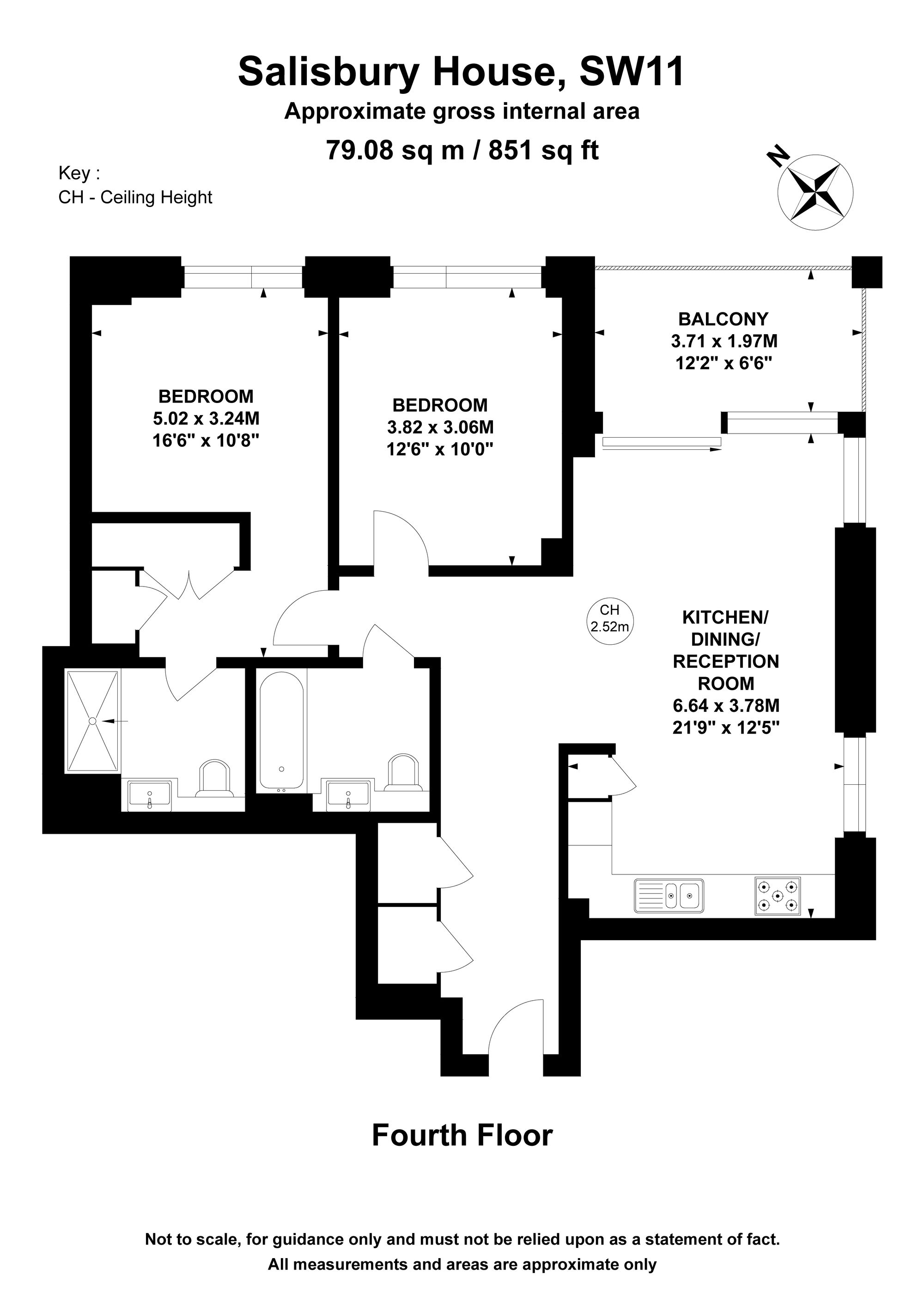 Apt 33, Salisbury House, London floorplan