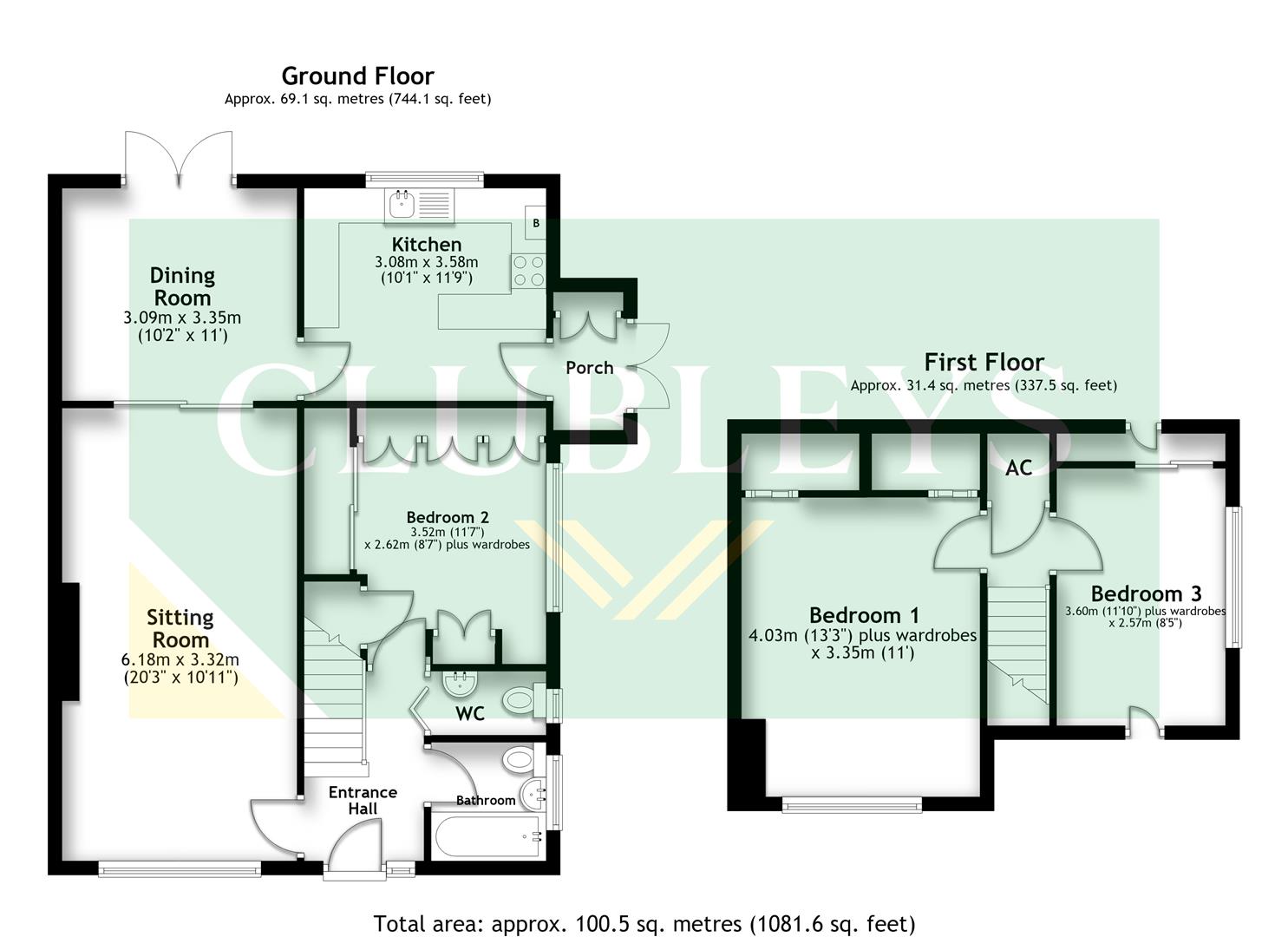 Roman Avenue South, York floorplan