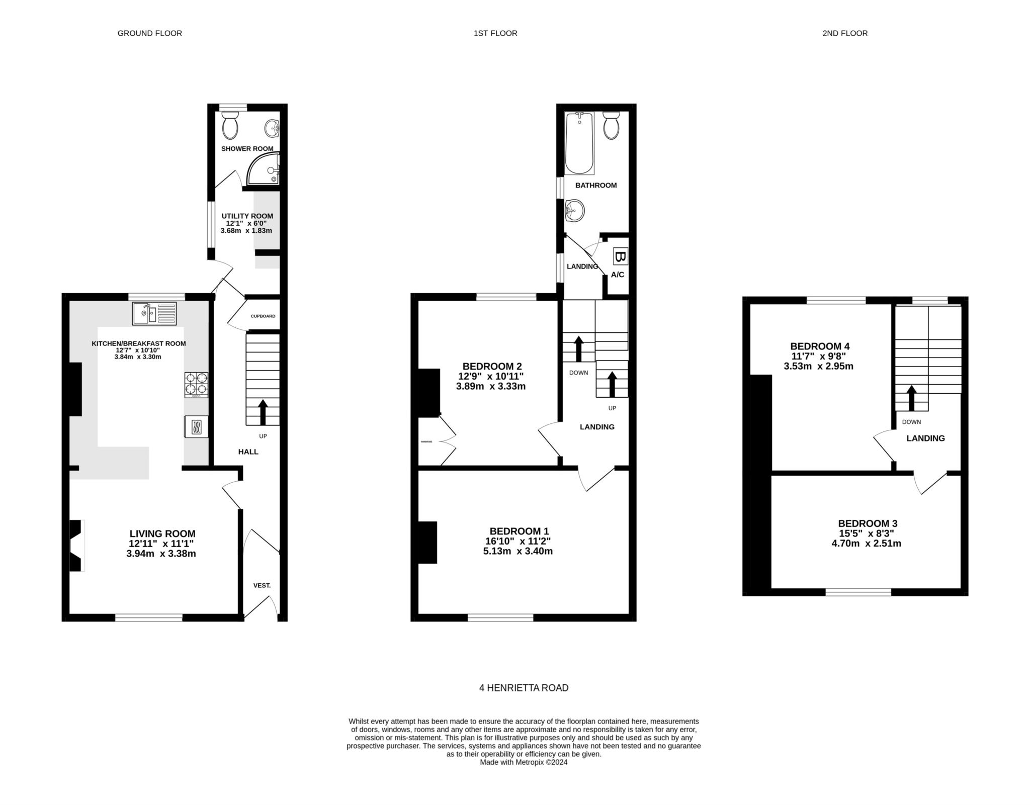 4, Henrietta Road, Exmouth floorplan