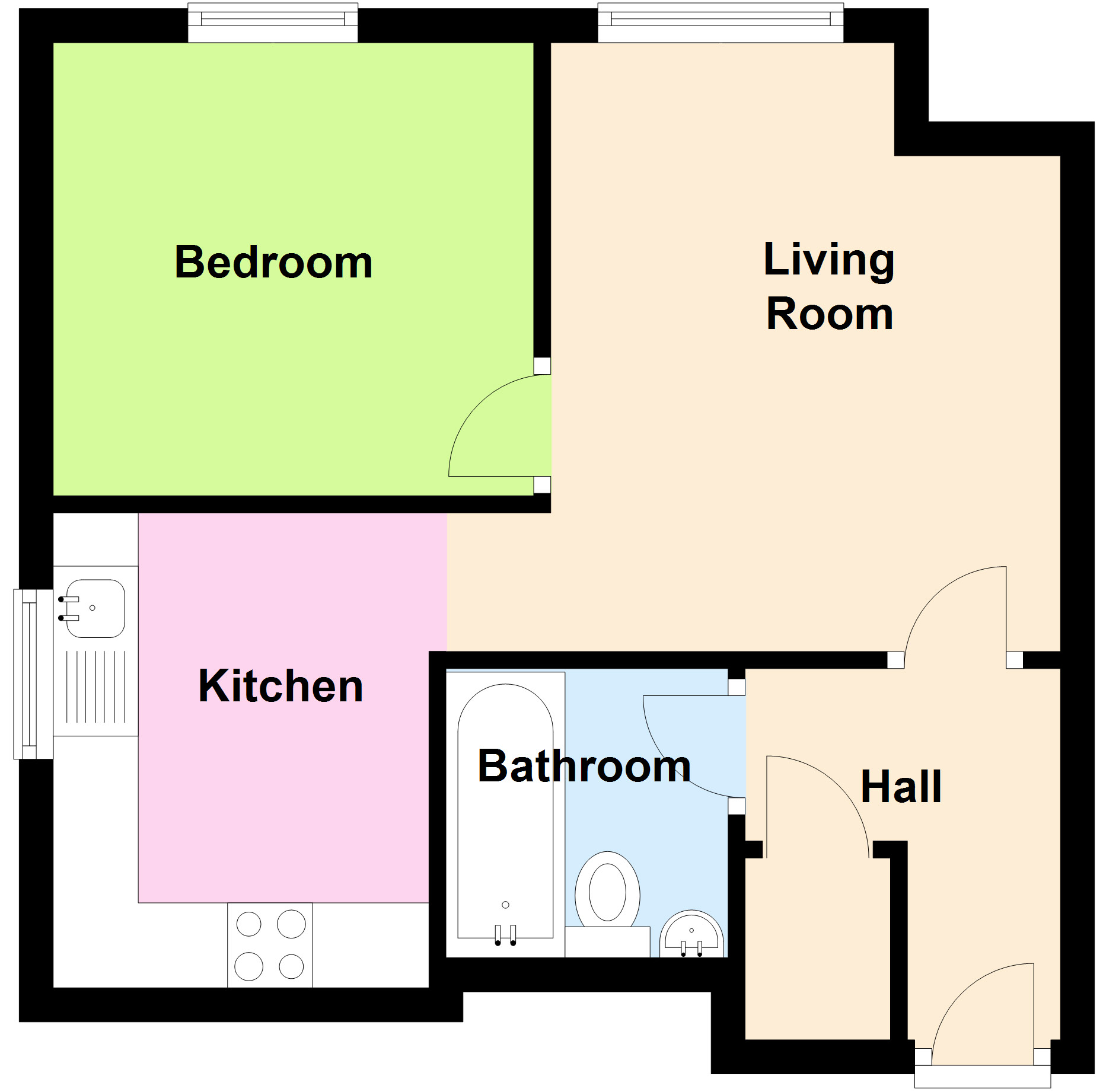 1 Bedrooms Flat to rent in Ludford Close, Croydon, Surrey CR0