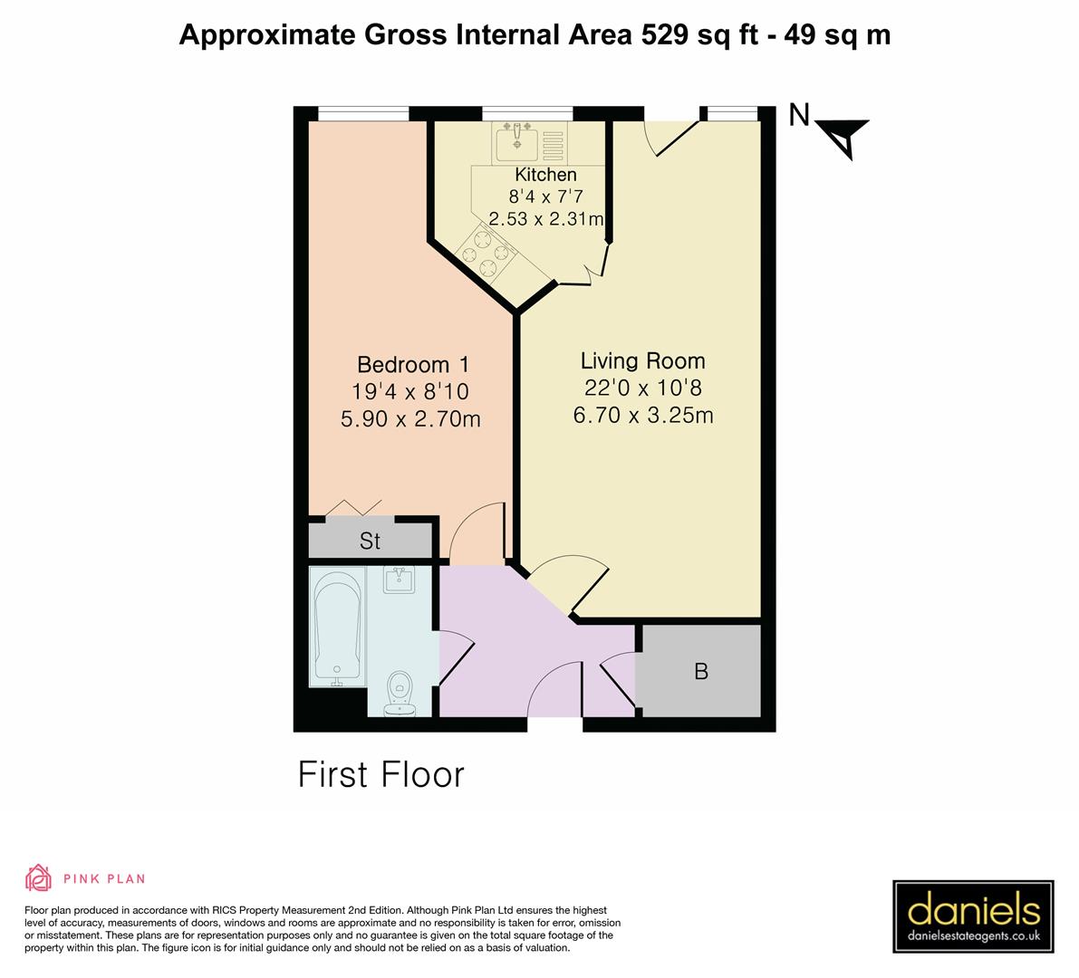 28 Bishops Court, Watford Road, Wembley floorplan