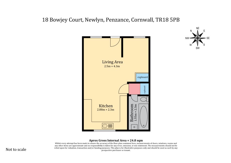 18 Bowjey Court, Newlyn, Penzance floorplan