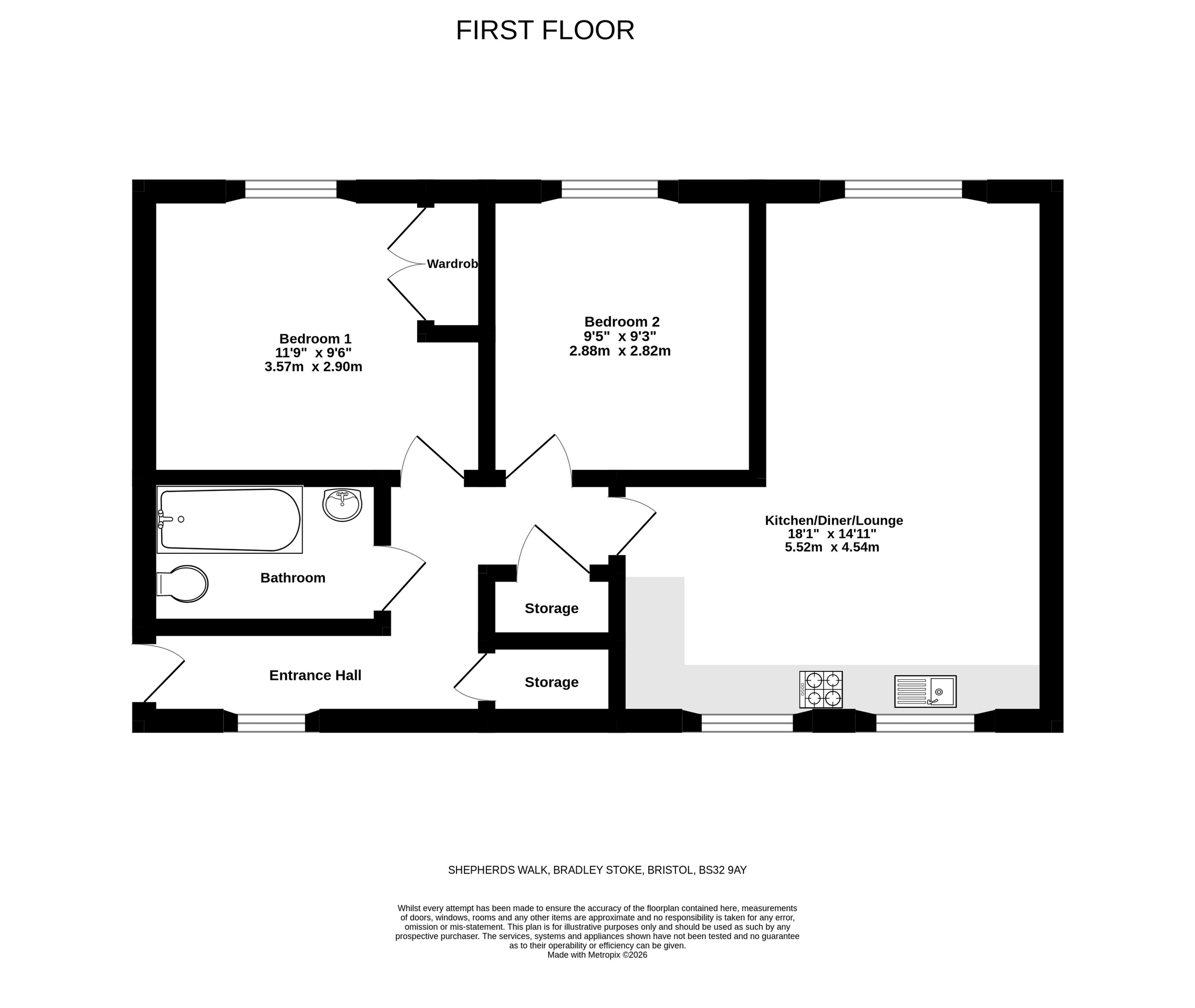 106 Shepherds Walk, Bristol floorplan