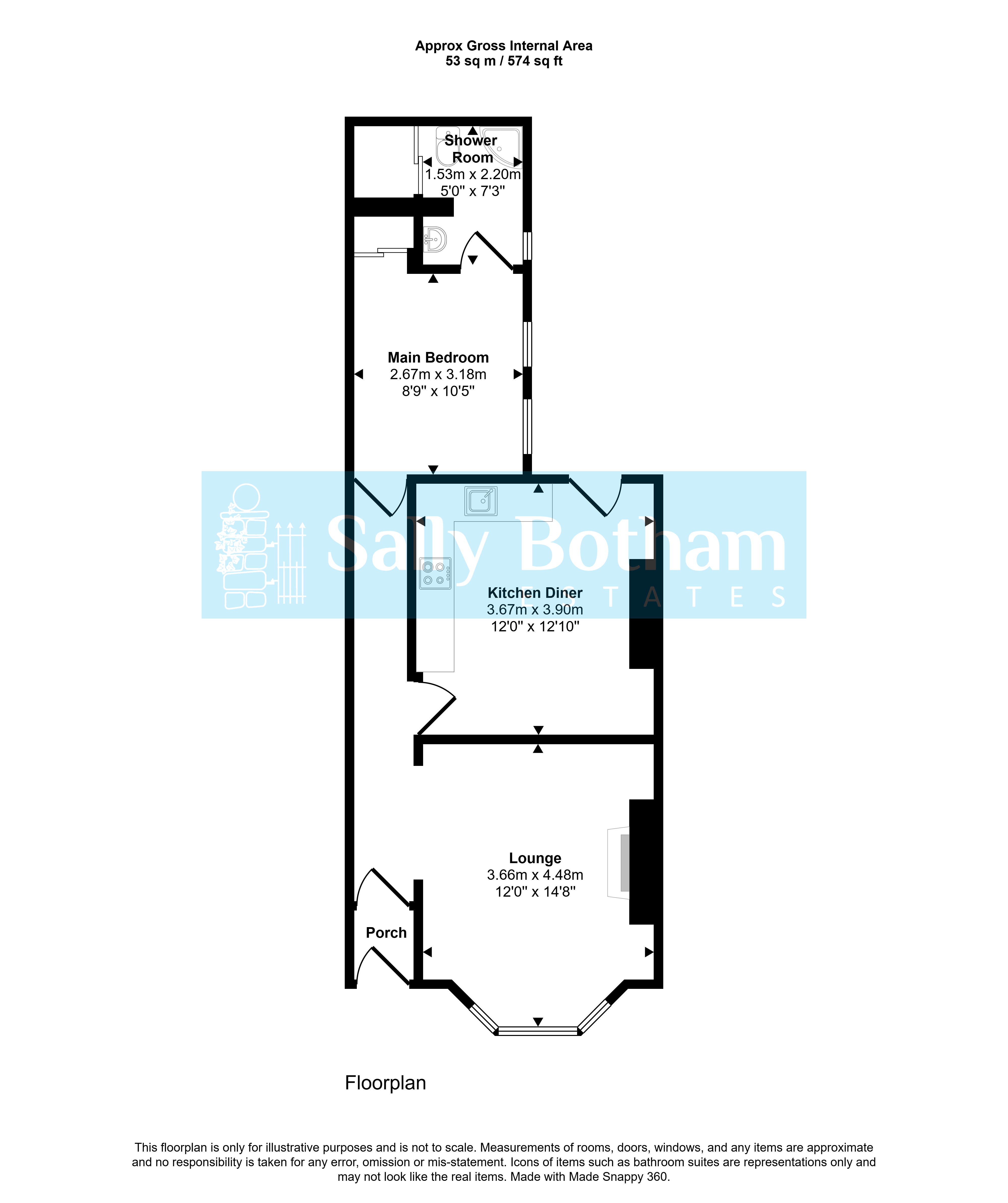 29, Bank Road, Matlock floorplan