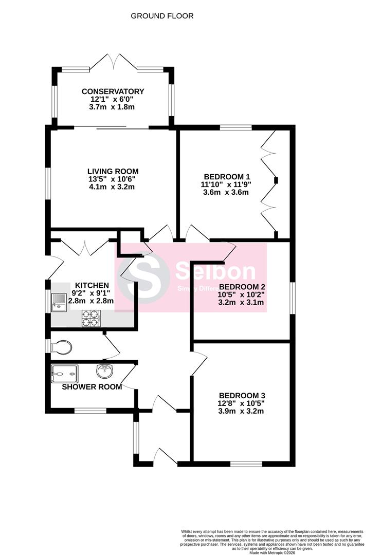 2, Andrews Close, Fleet floorplan