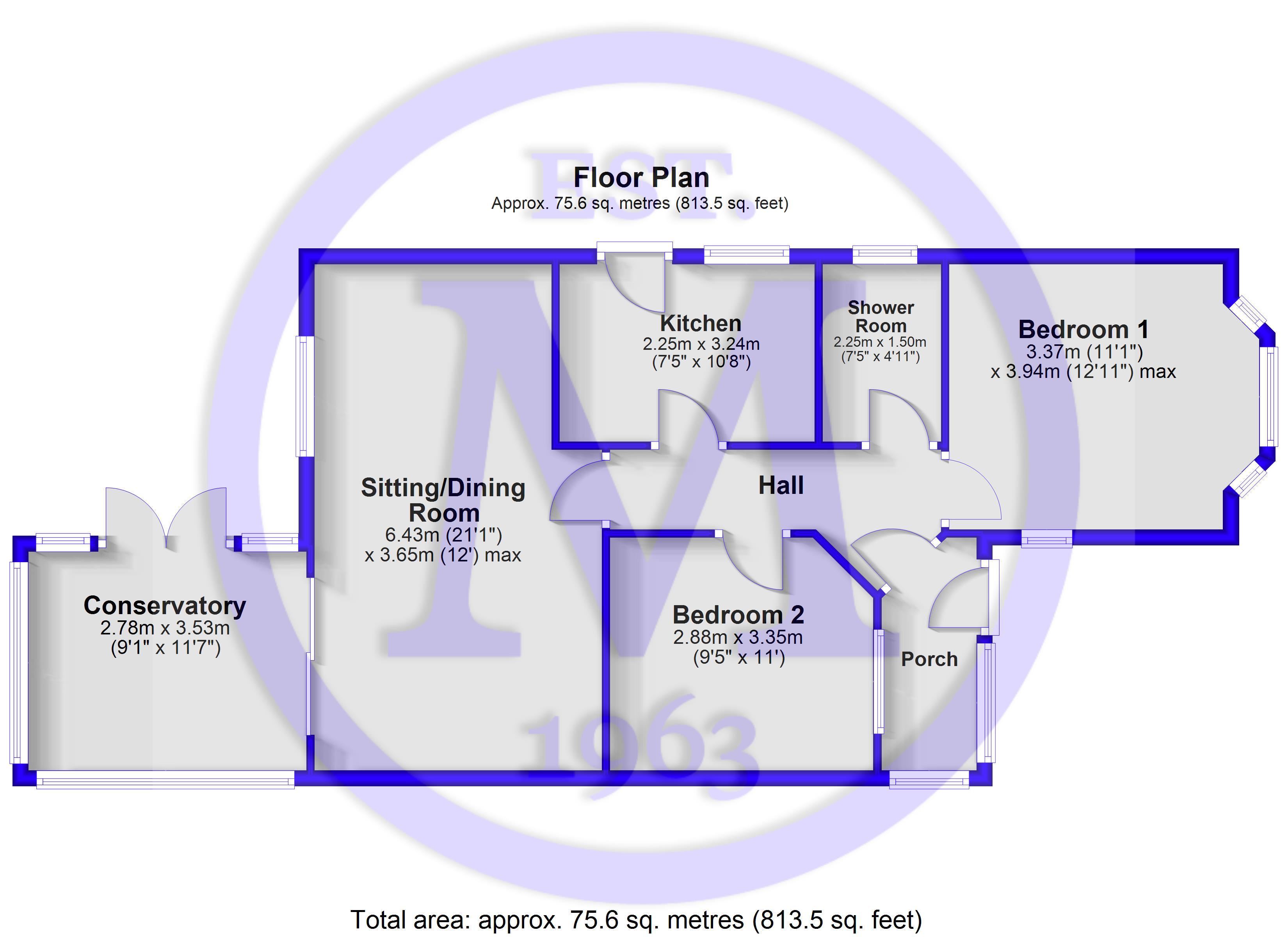 Osborne Road New Milton BH25 6AE floorplan