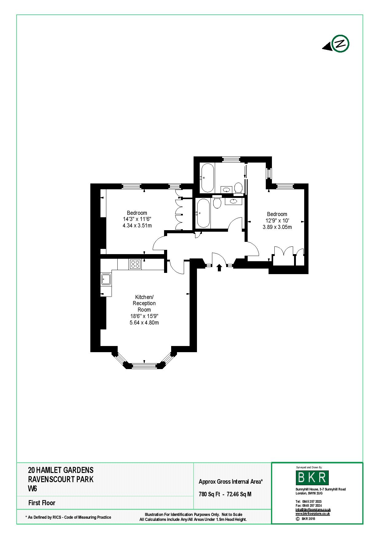 2 Bedrooms Flat to rent in Hamlet Gardens, King Street, London W6