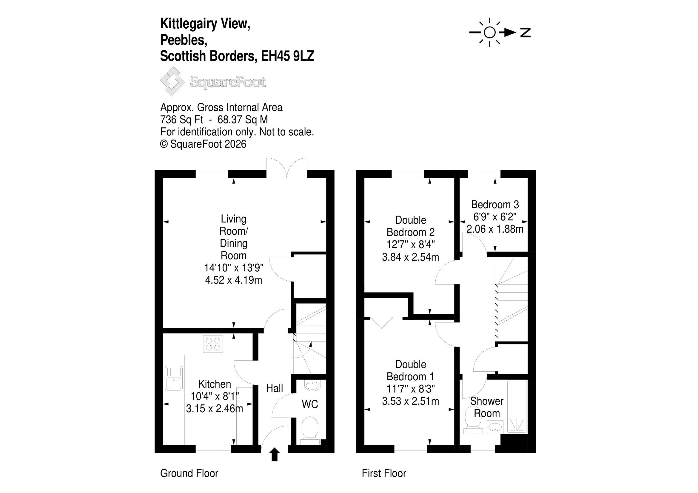 56, Kittlegairy View, Peebles floorplan