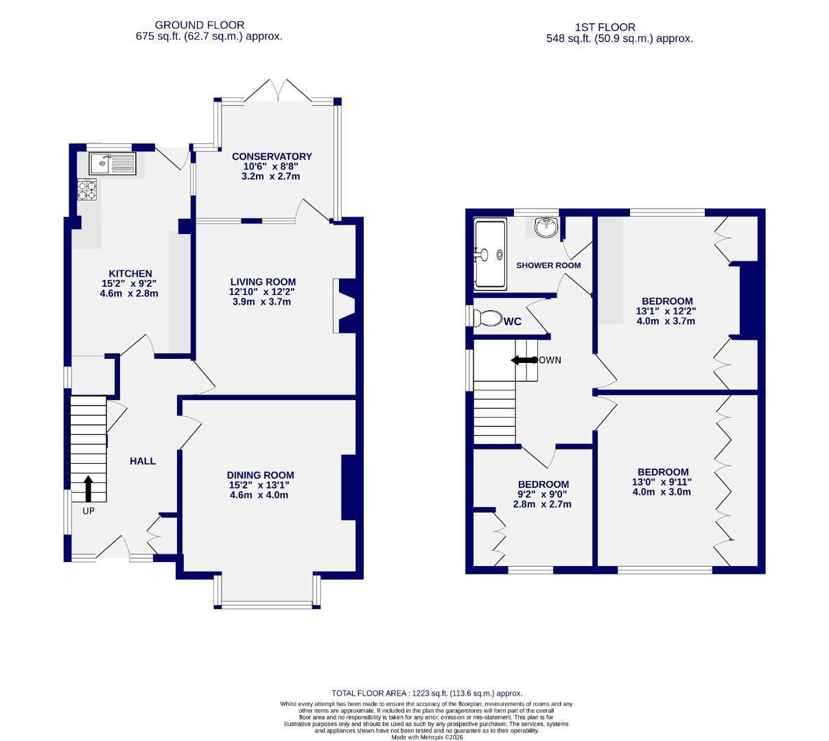12, Ousecliffe Gardens, York floorplan