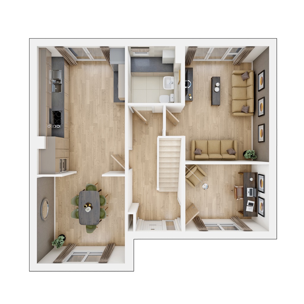 The Shilford - Plot 120, Woodlands, Old Vicarage Lane, South Marston floorplan